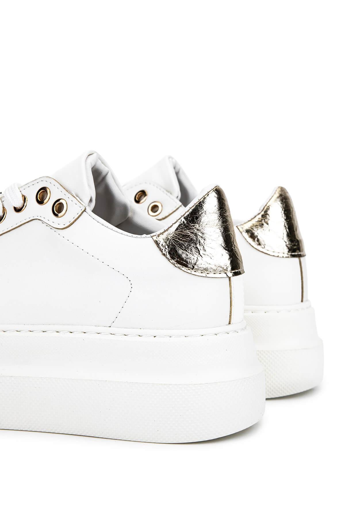 Tamer Tanca Kadın Suni Deri Beyaz Sneakers & Spor Ayakkabı