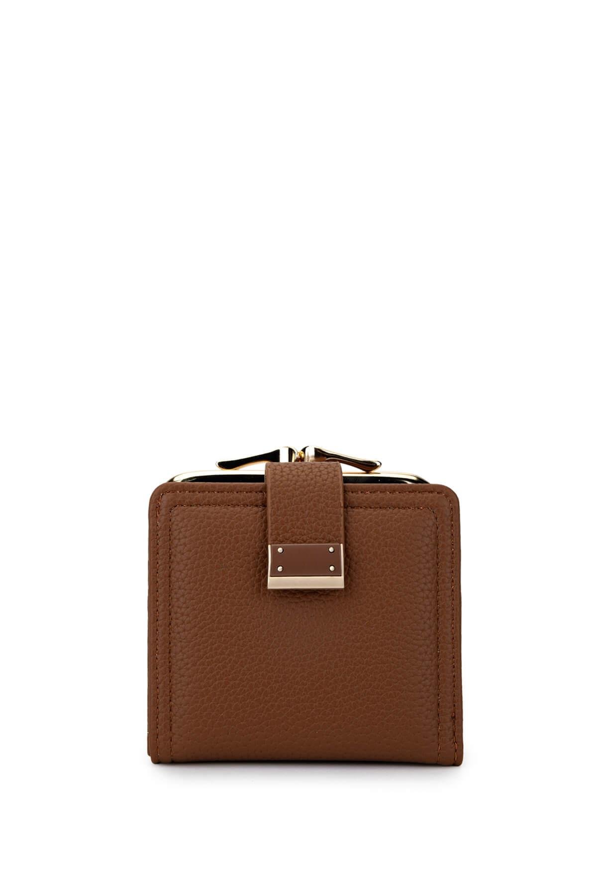 Tamer Tanca Kadın Suni Deri Camel Cüzdan