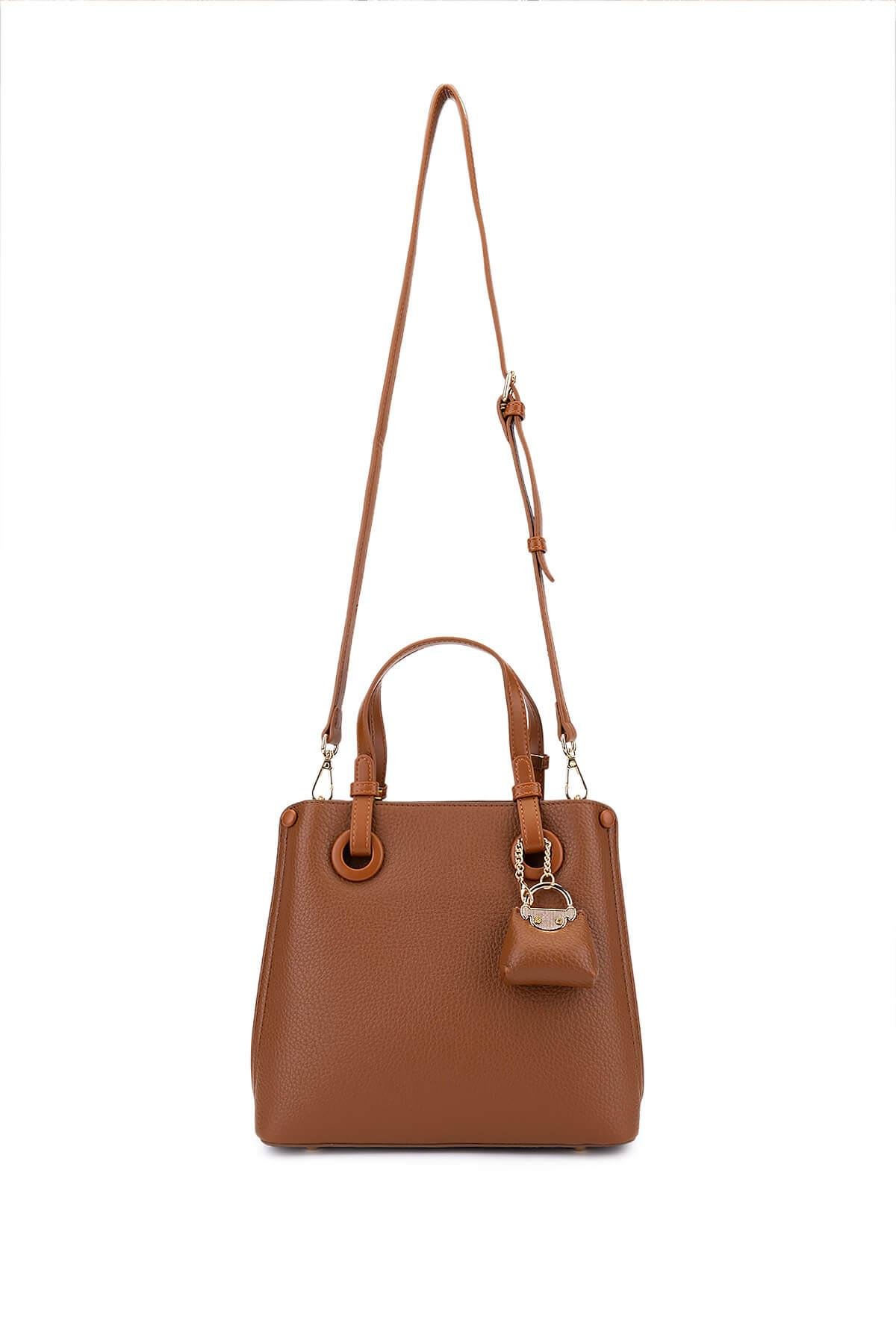 Tamer Tanca Kadın Suni Deri Camel Omuz Çanta