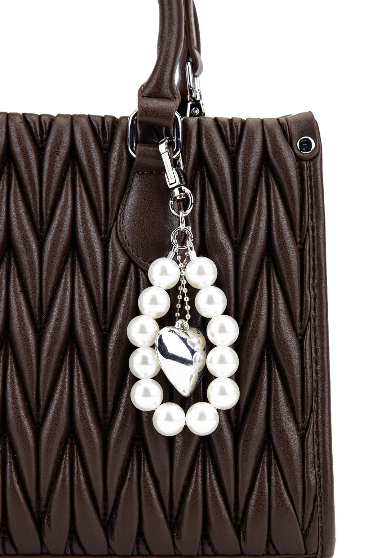 Tamer Tanca Kadın Suni Deri Kahverengi Omuz Çanta