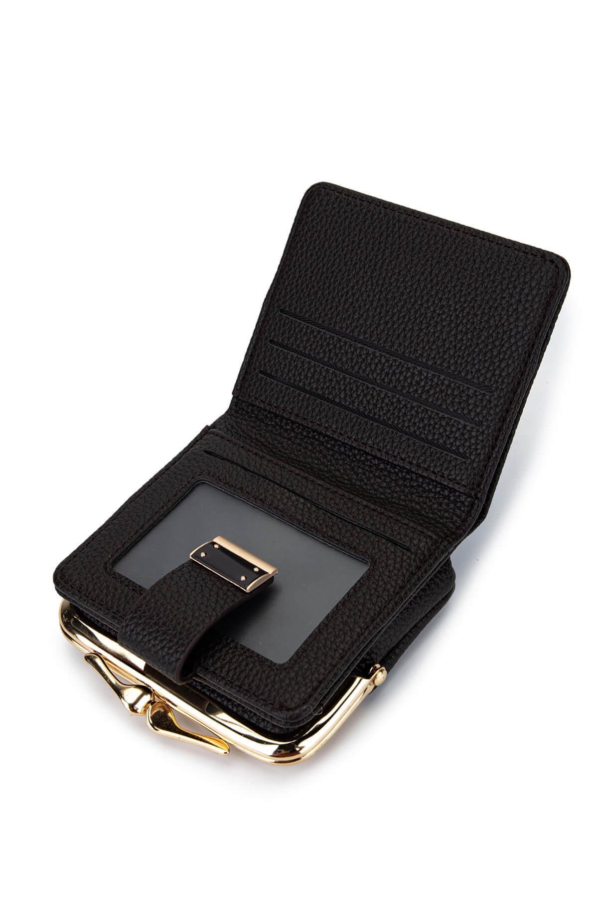 Tamer Tanca Kadın Suni Deri Kahverengi Cüzdan