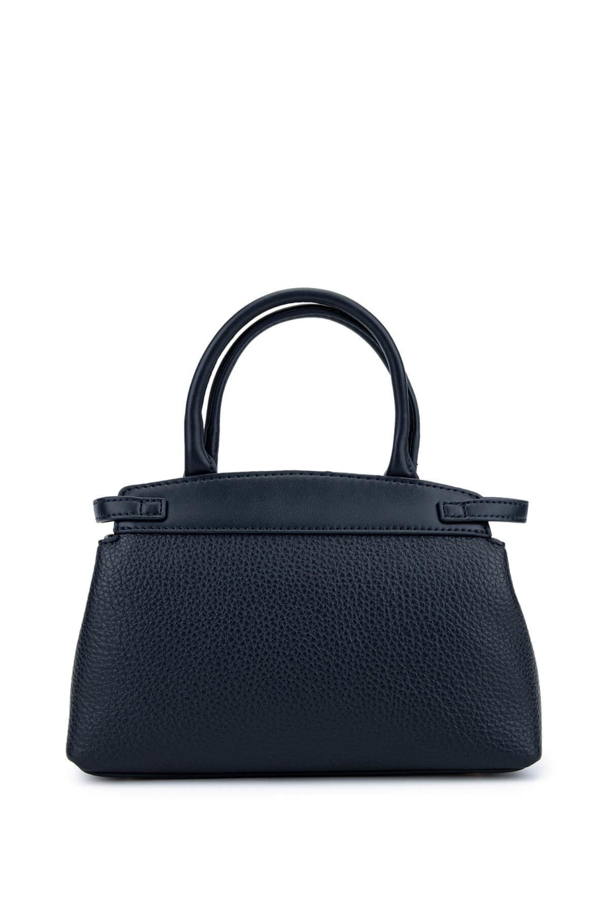 Tamer Tanca Kadın Suni Deri Lacivert Omuz Çanta