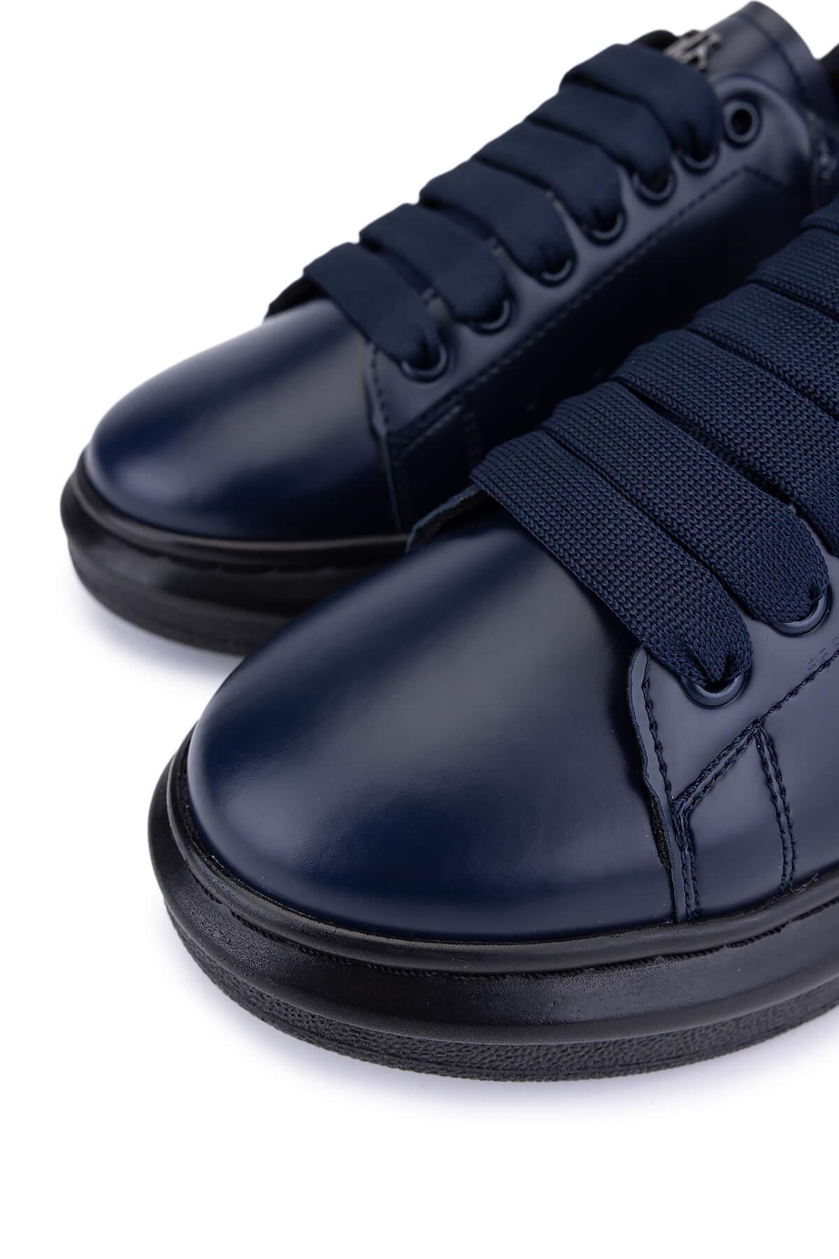 Tamer Tanca Kadın Suni Deri Lacivert Sneakers & Spor Ayakkabı