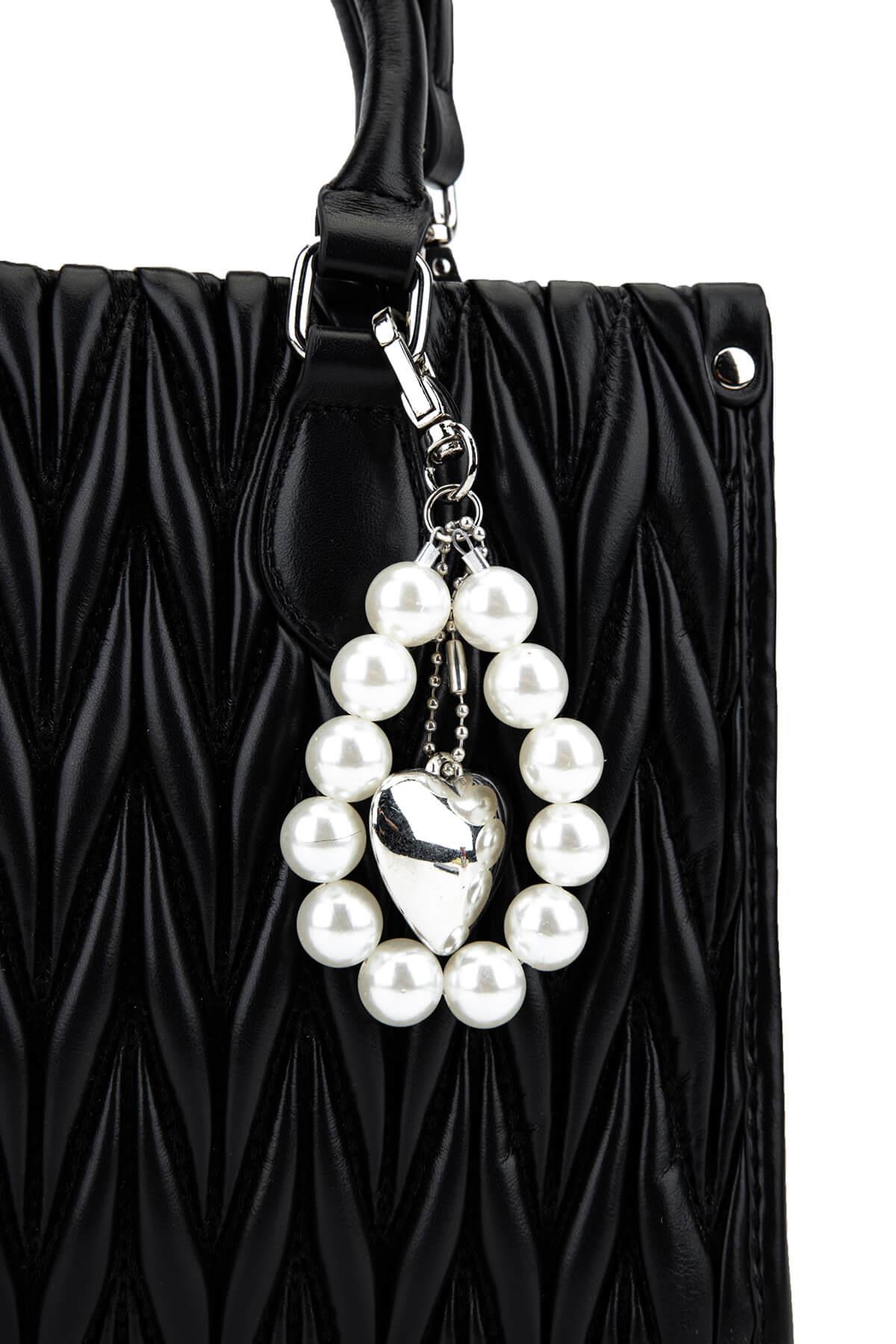 Tamer Tanca Kadın Suni Deri Siyah Omuz Çanta