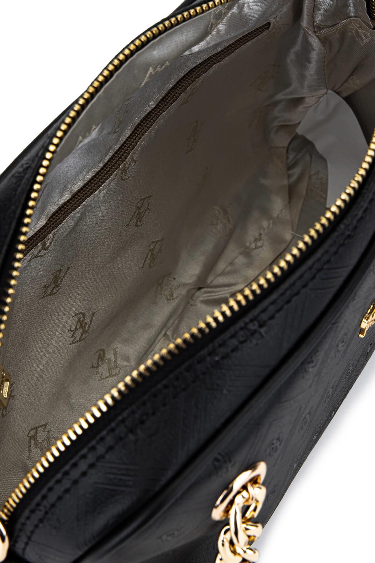 Tamer Tanca Kadın Suni Deri Siyah Postacı Çanta