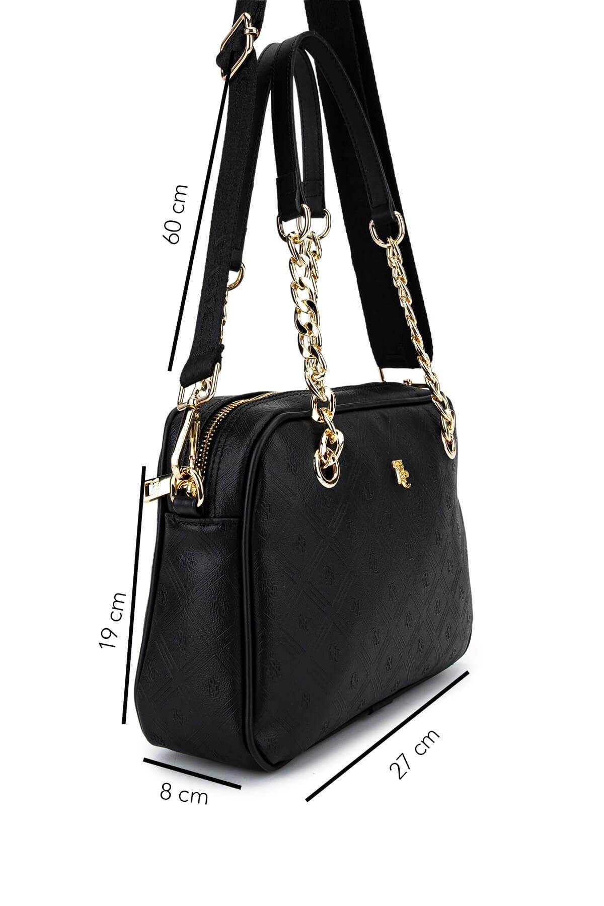 Tamer Tanca Kadın Suni Deri Siyah Postacı Çanta