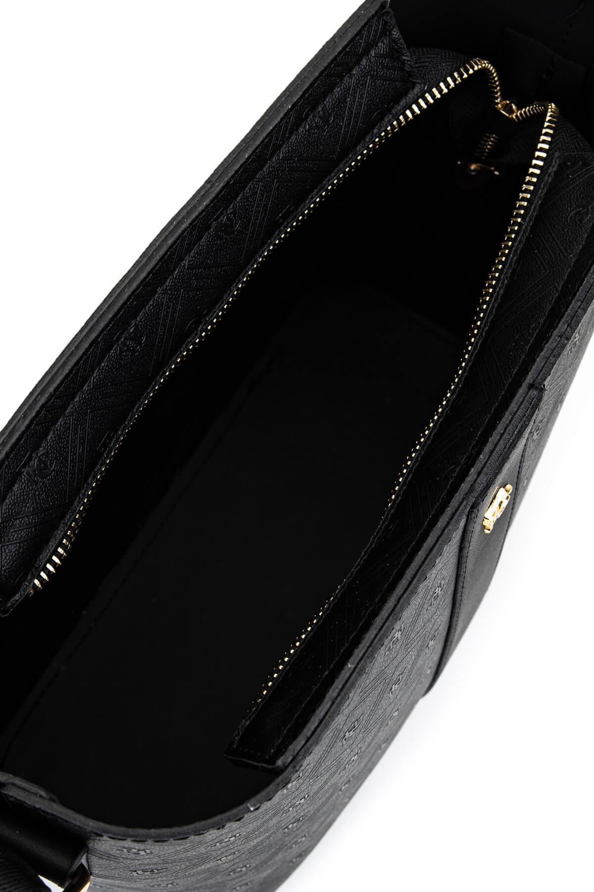 Tamer Tanca Kadın Suni Deri Siyah Postacı Çanta