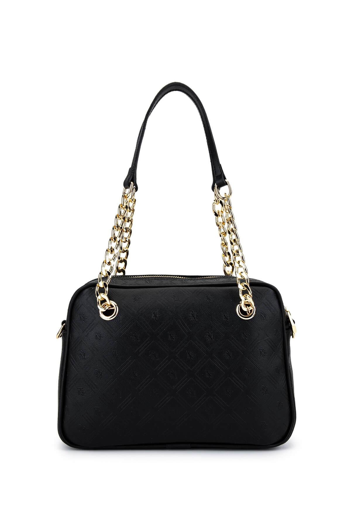 Tamer Tanca Kadın Suni Deri Siyah Postacı Çanta