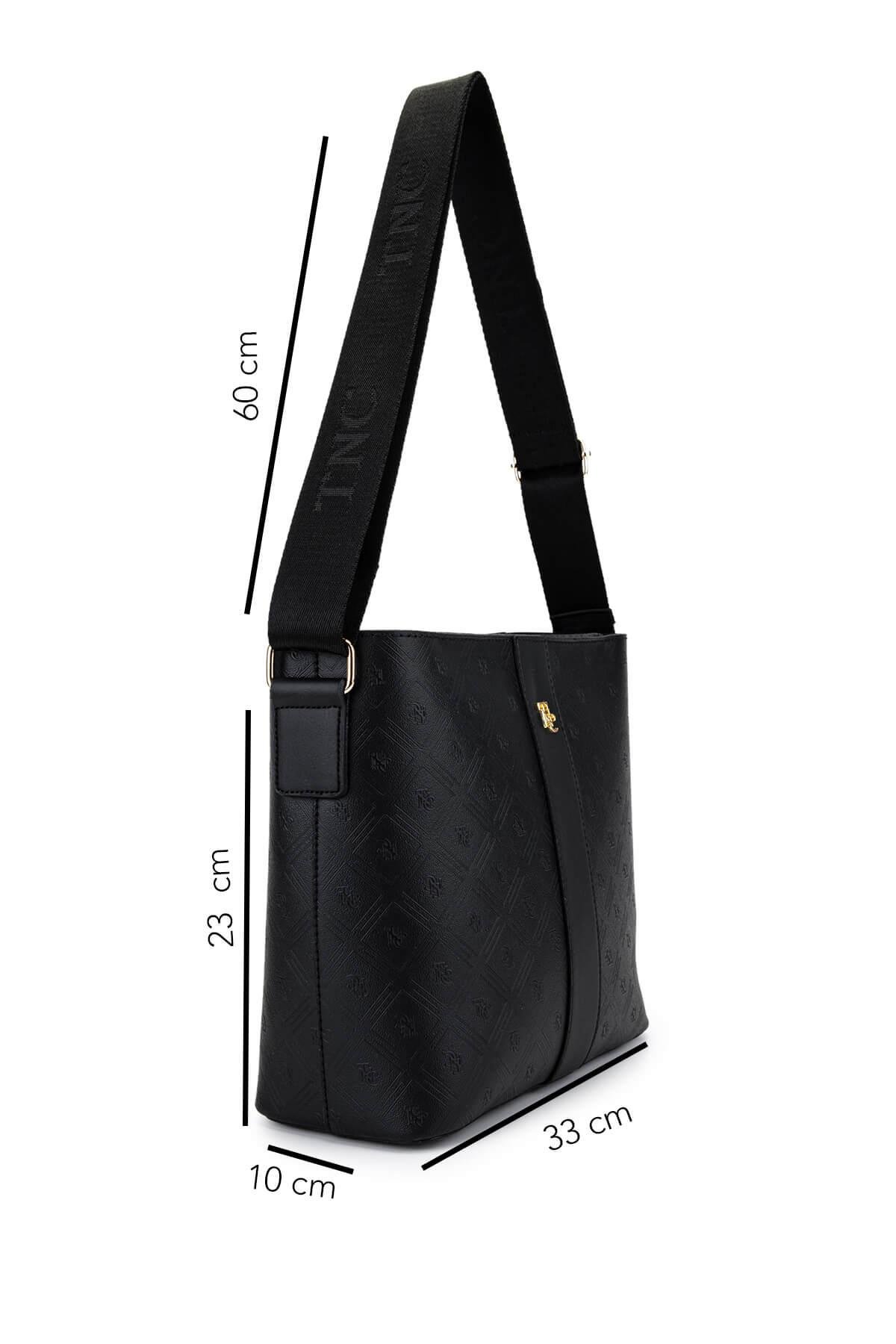 Tamer Tanca Kadın Suni Deri Siyah Postacı Çanta