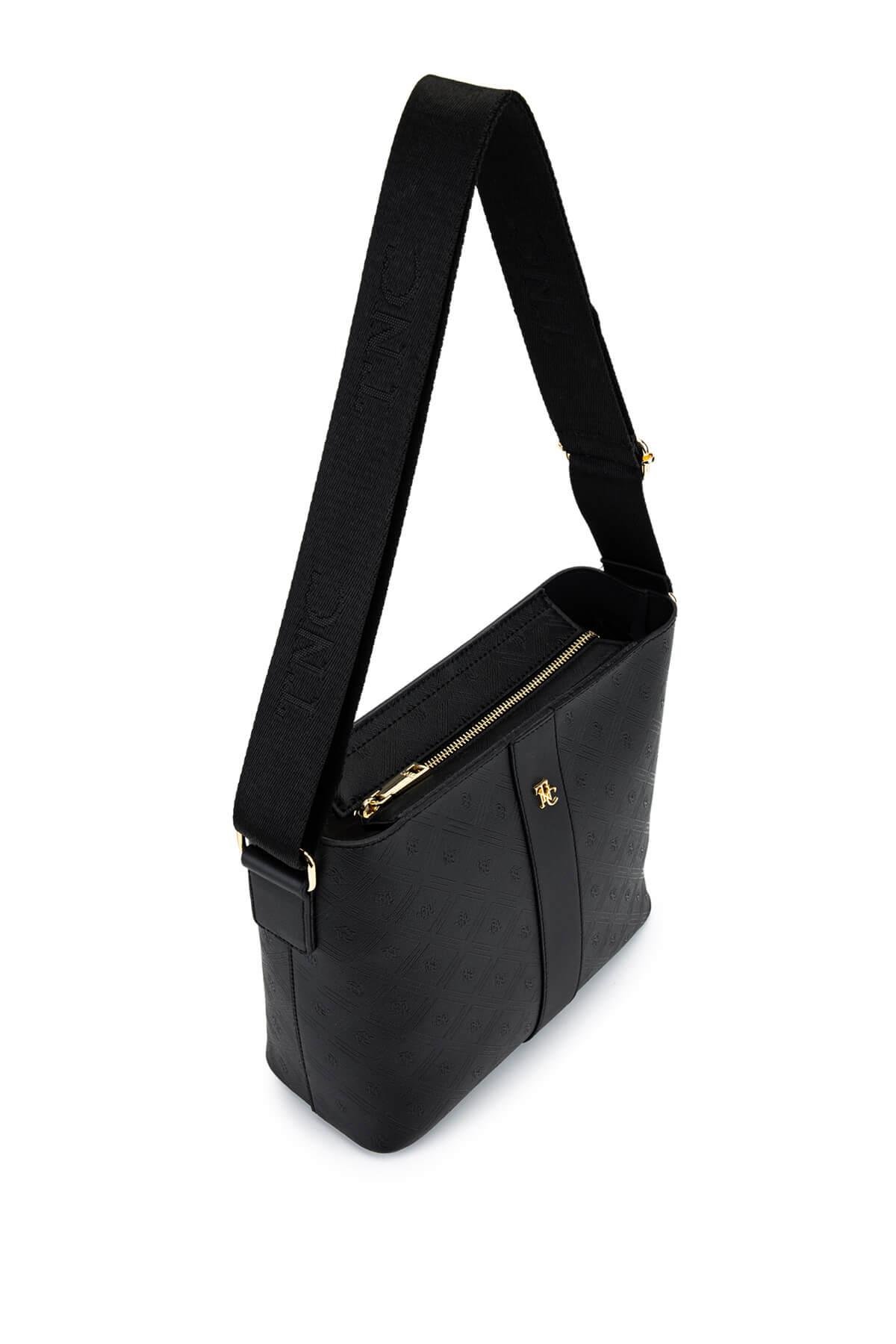 Tamer Tanca Kadın Suni Deri Siyah Postacı Çanta