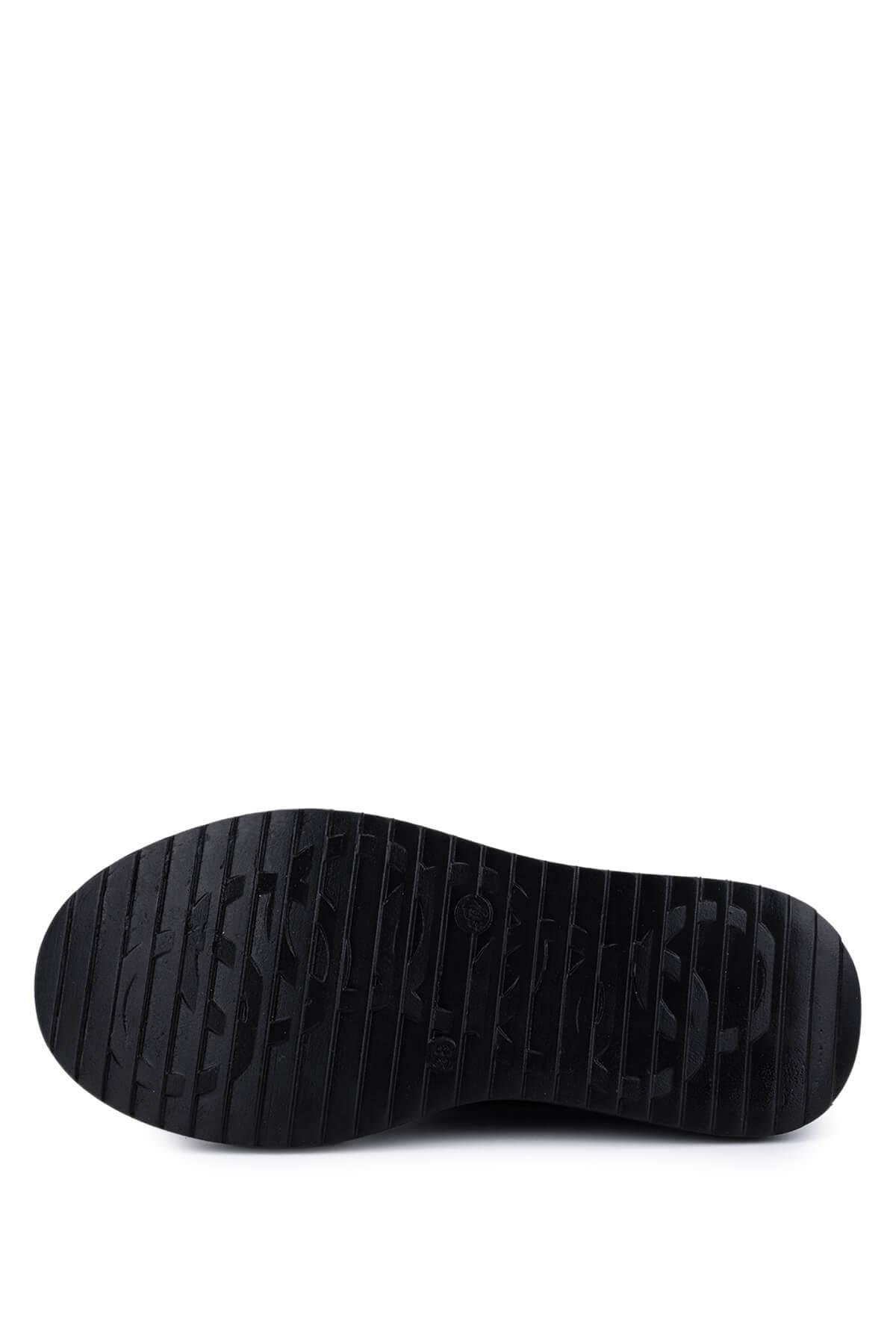 Tamer Tanca Kadın Suni Deri/Tekstil Metalik Casual Ayakkabı