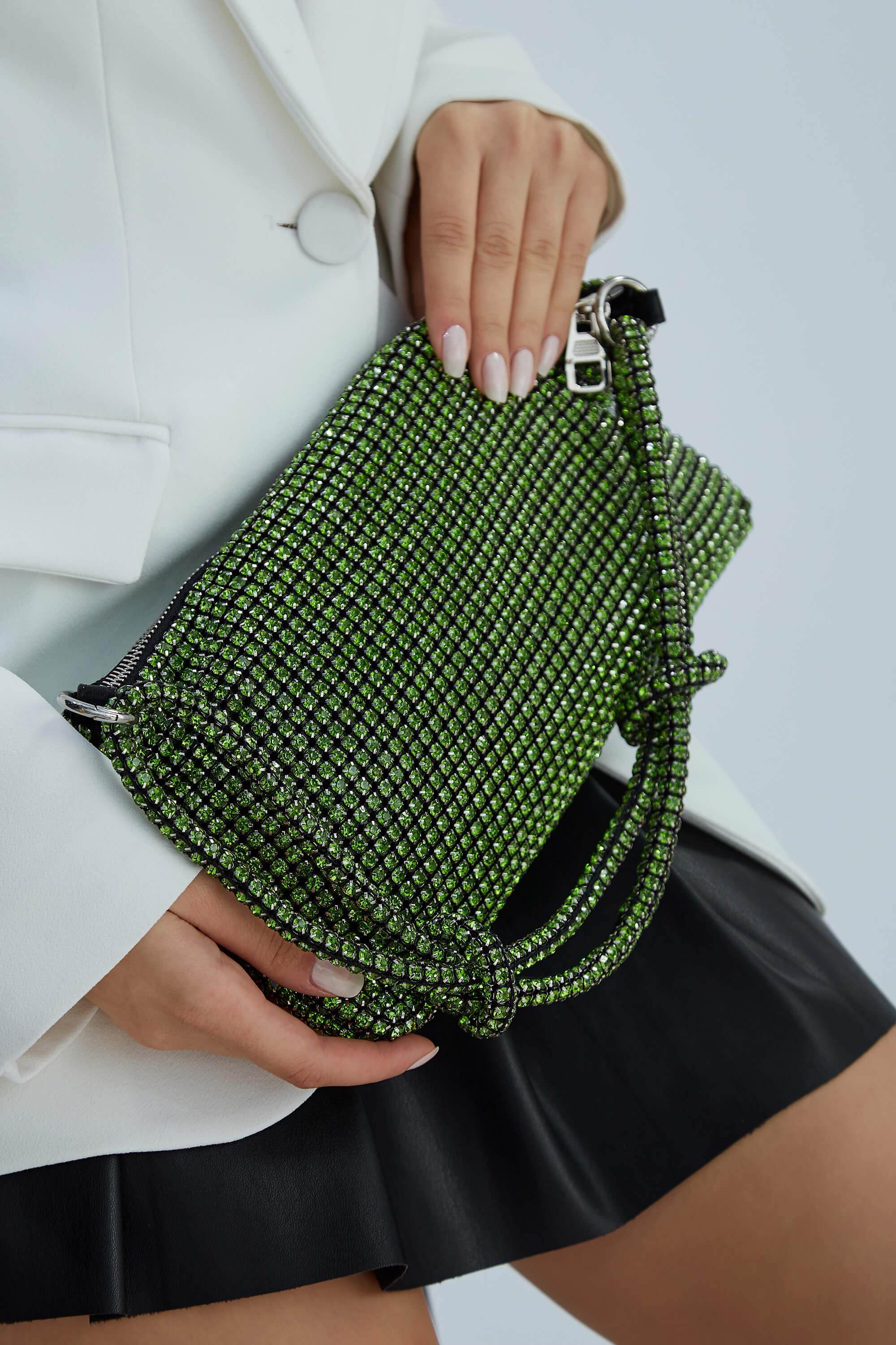 Tamer Tanca Kadın TAS Yeşil Abiye Çanta