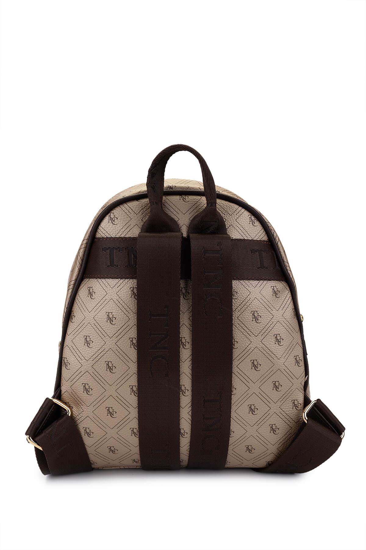 Tamer Tanca Kadın Vegan Altın Sırt Çantası