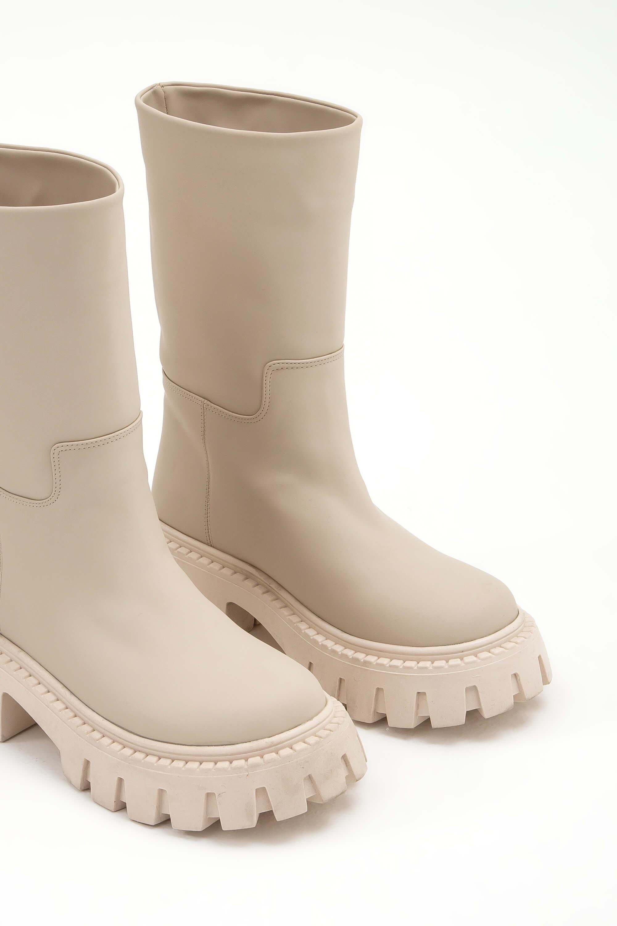 Tamer Tanca Kadın Vegan Bej Casual Bot