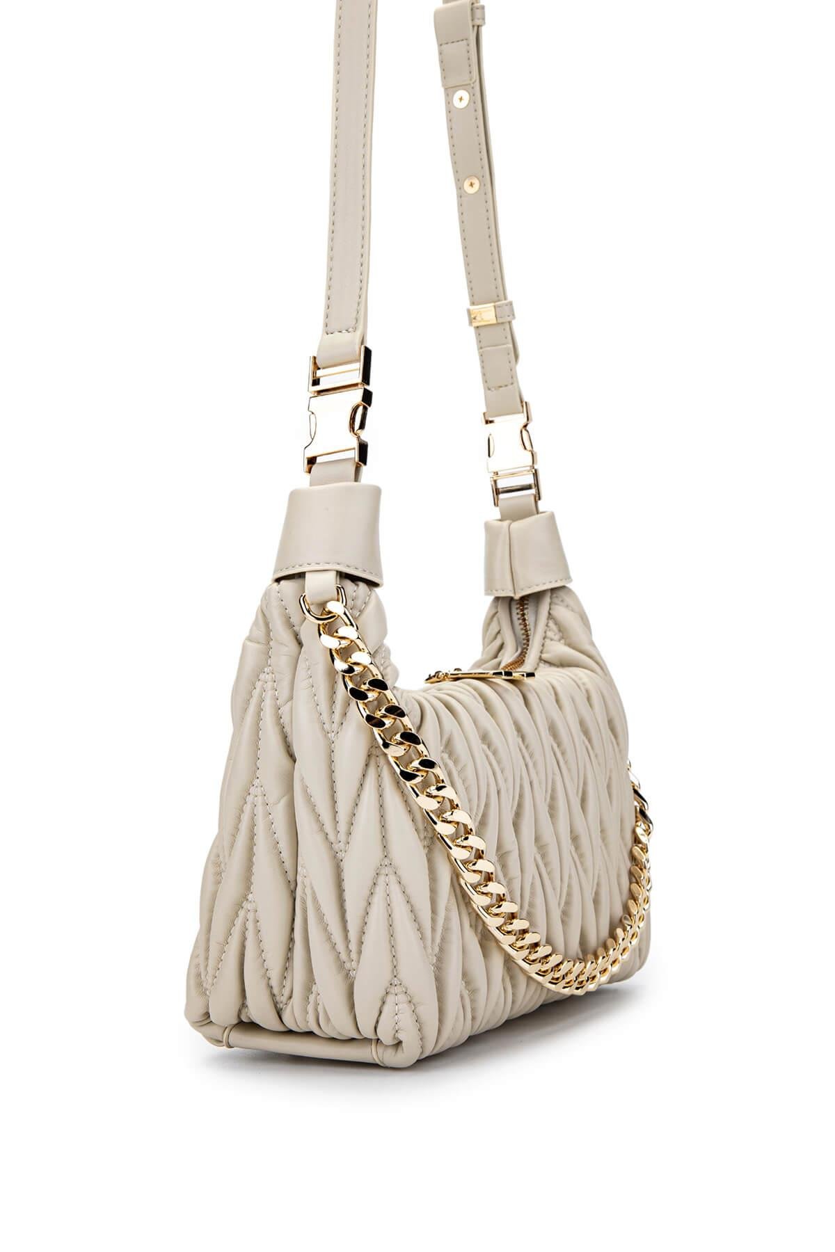 Tamer Tanca Kadın Vegan Bej Omuz Çanta