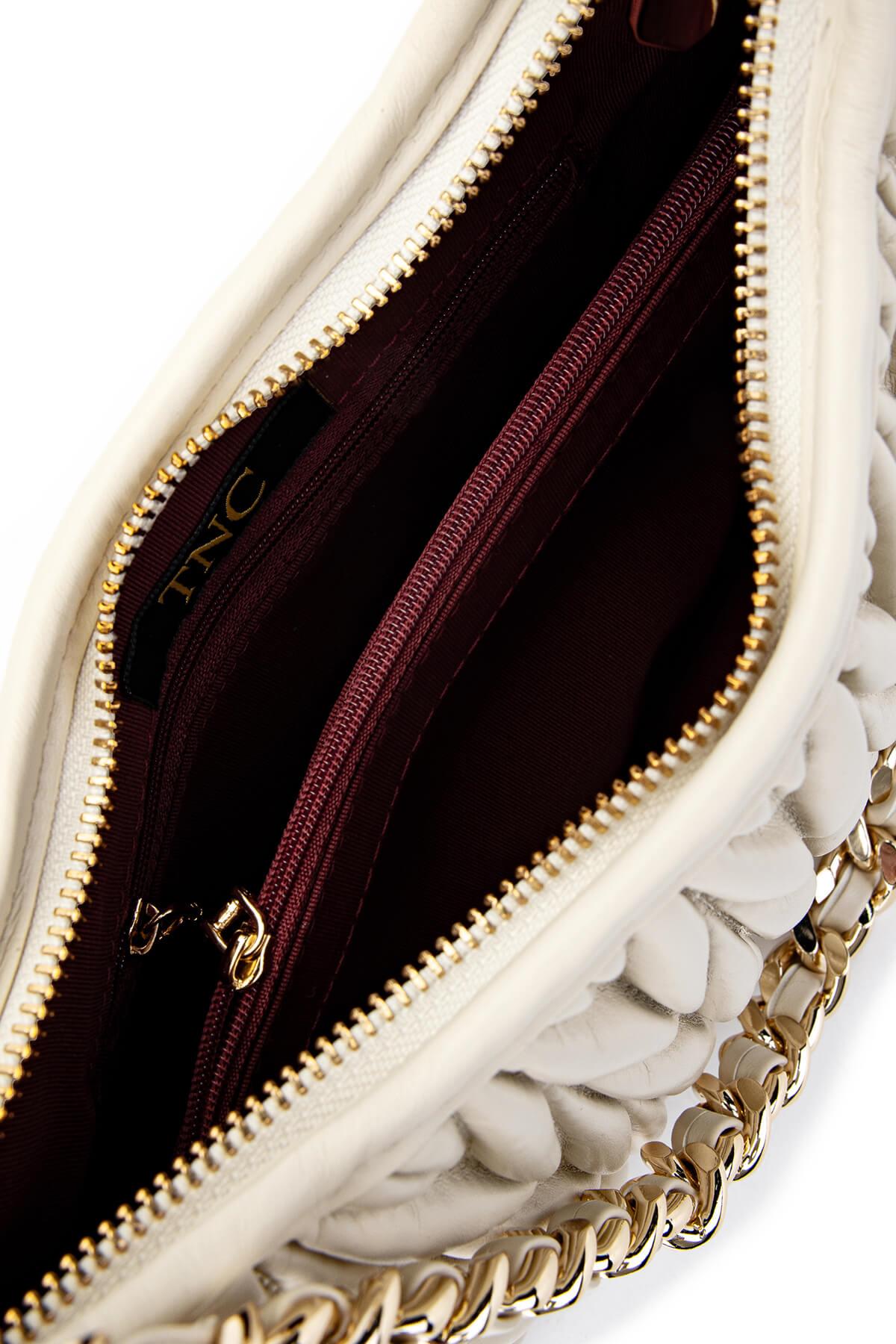 Tamer Tanca Kadın Vegan Bej Omuz Çanta