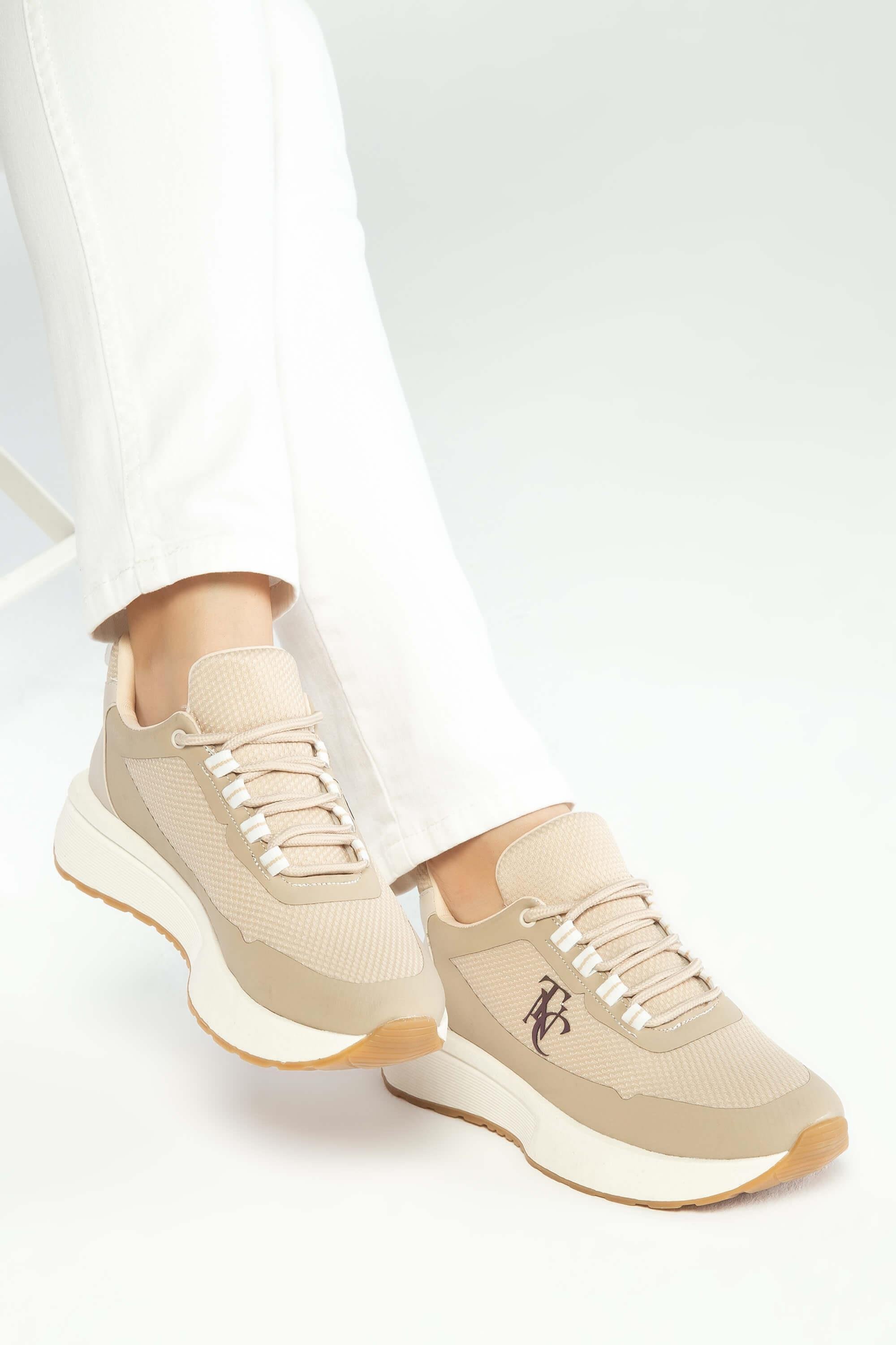 Tamer Tanca Kadın Vegan Bej Sneakers & Spor Ayakkabı