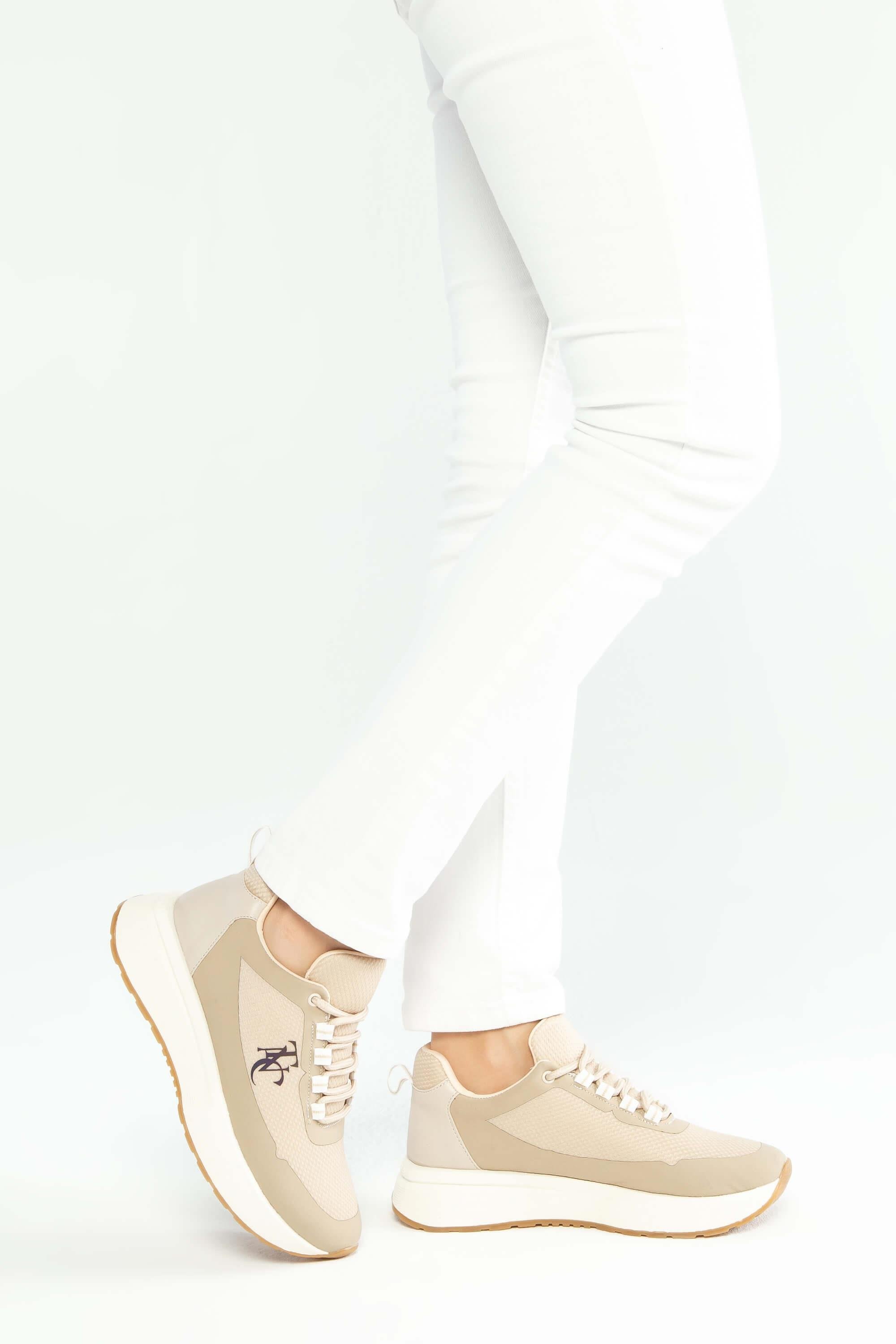 Tamer Tanca Kadın Vegan Bej Sneakers & Spor Ayakkabı