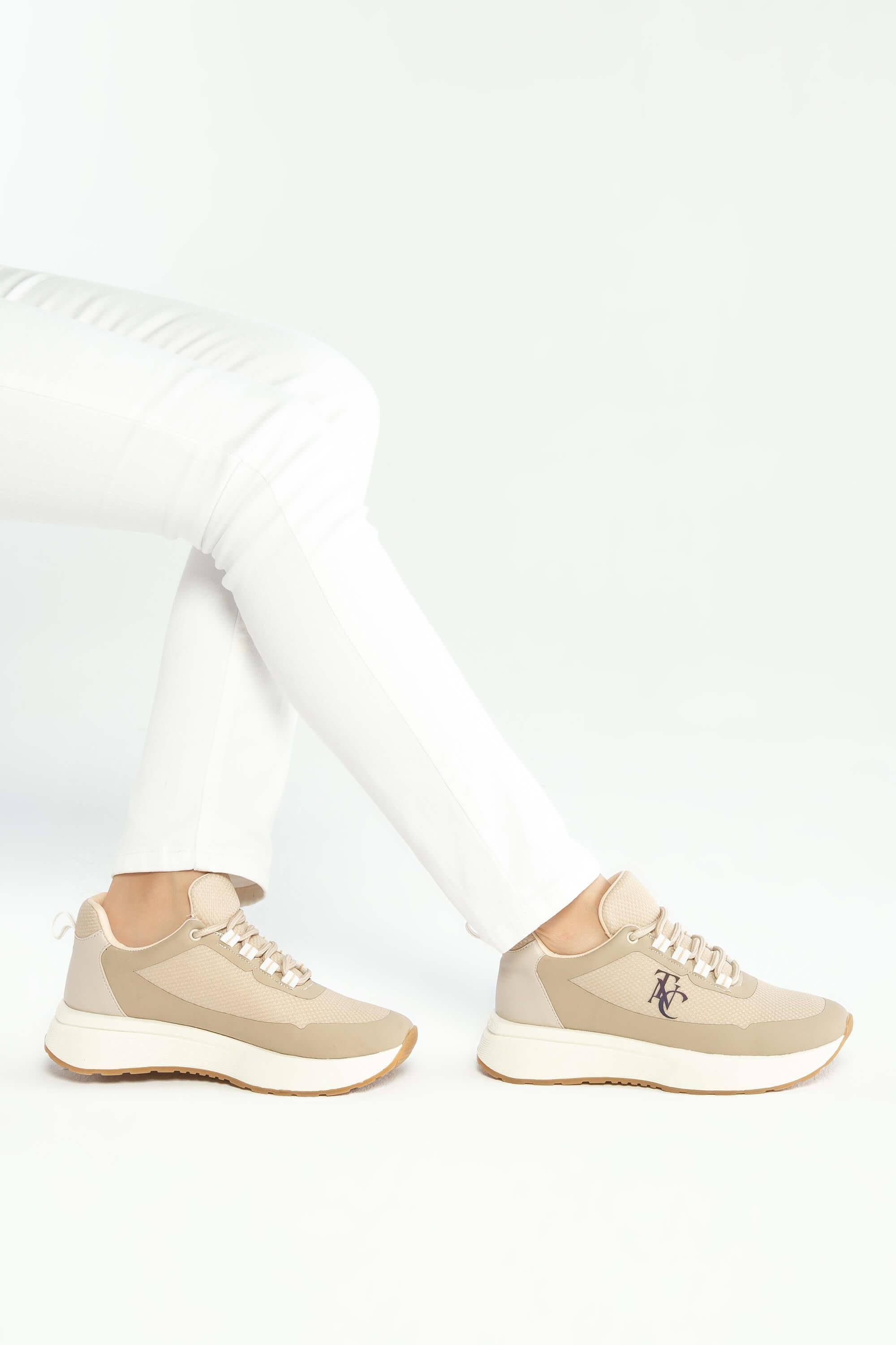 Tamer Tanca Kadın Vegan Bej Sneakers & Spor Ayakkabı