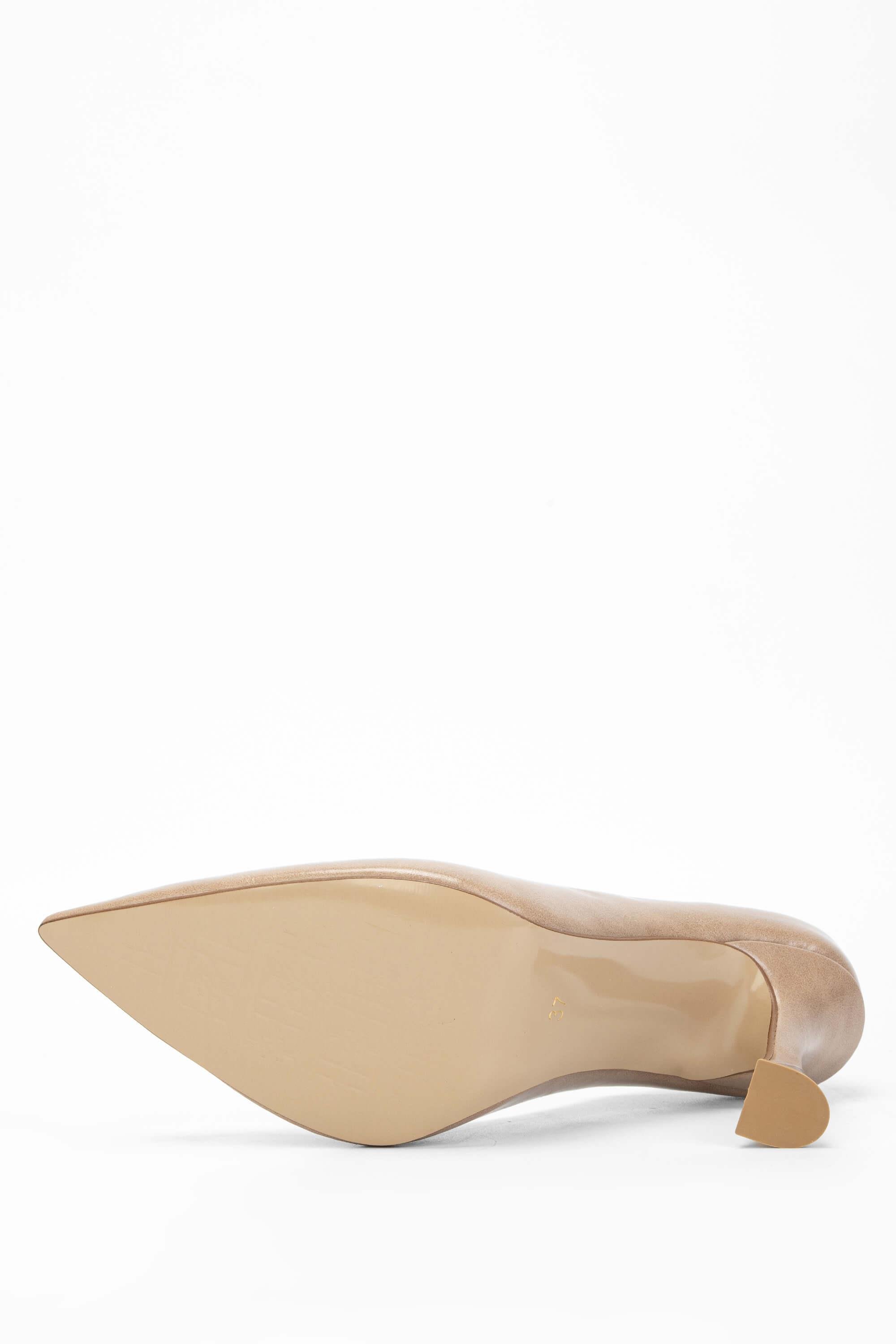 Tamer Tanca Kadın Vegan Bej Stiletto Ayakkabı