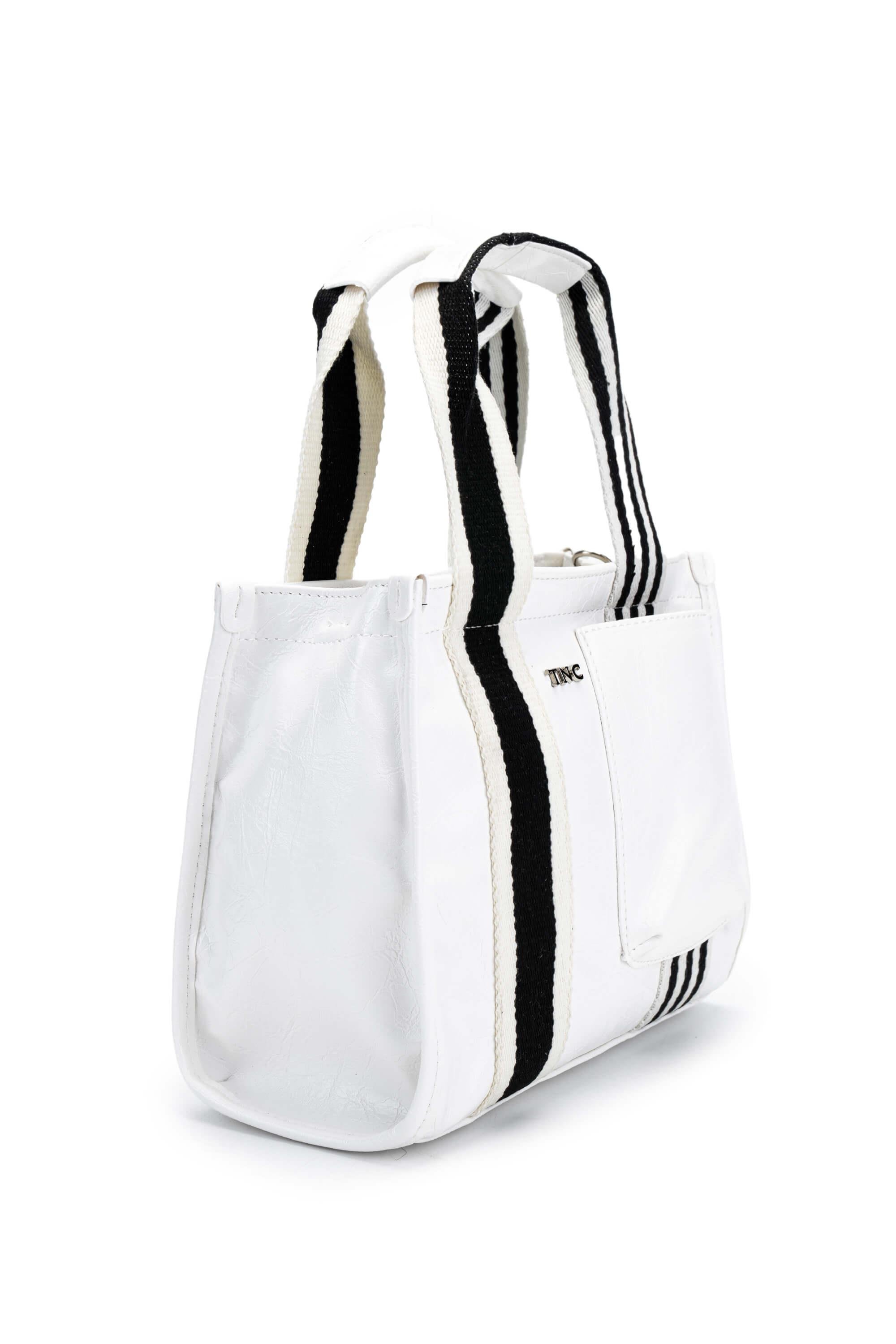 Tamer Tanca Kadın Vegan Beyaz Omuz Çanta