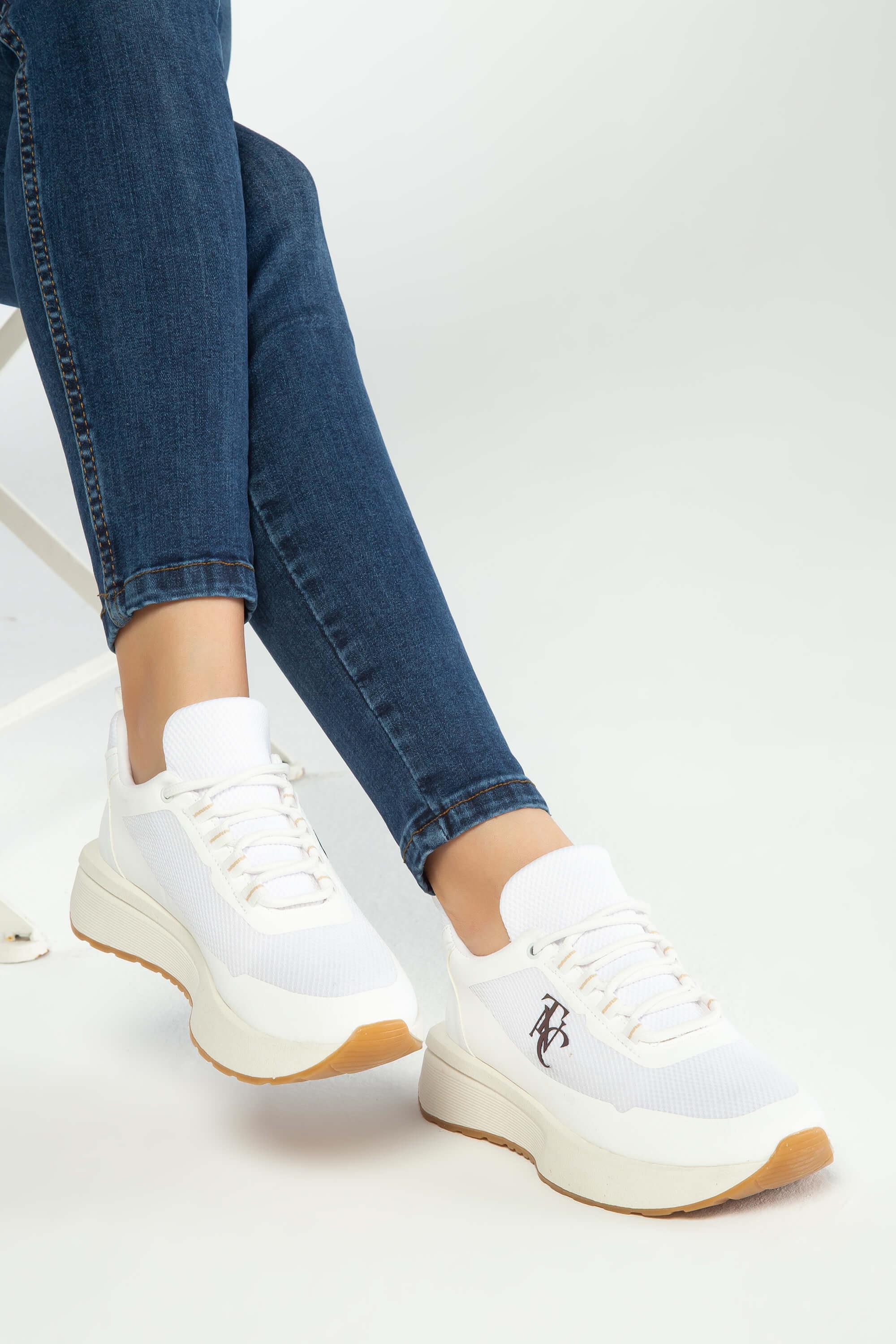 Tamer Tanca Kadın Vegan Beyaz Sneakers & Spor Ayakkabı