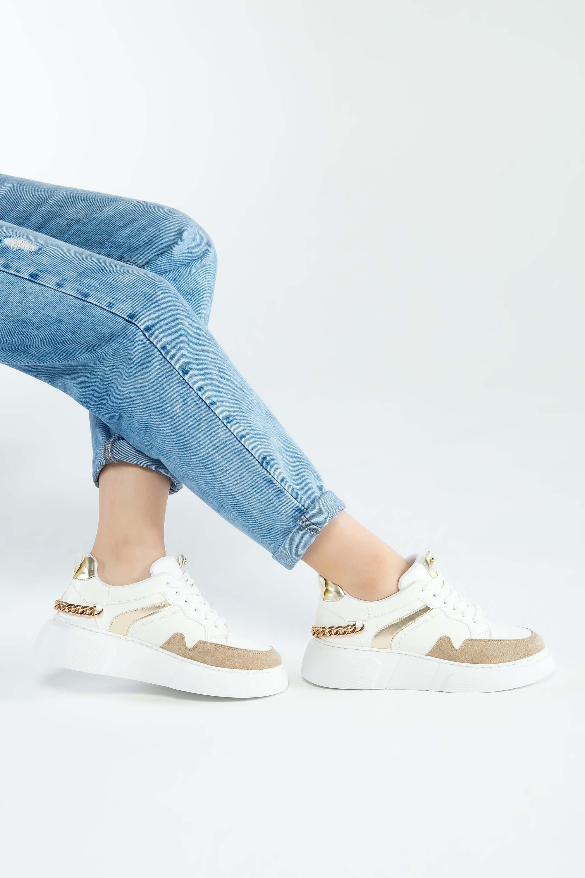 Tamer Tanca Kadın Vegan Beyaz Sneakers & Spor Ayakkabı