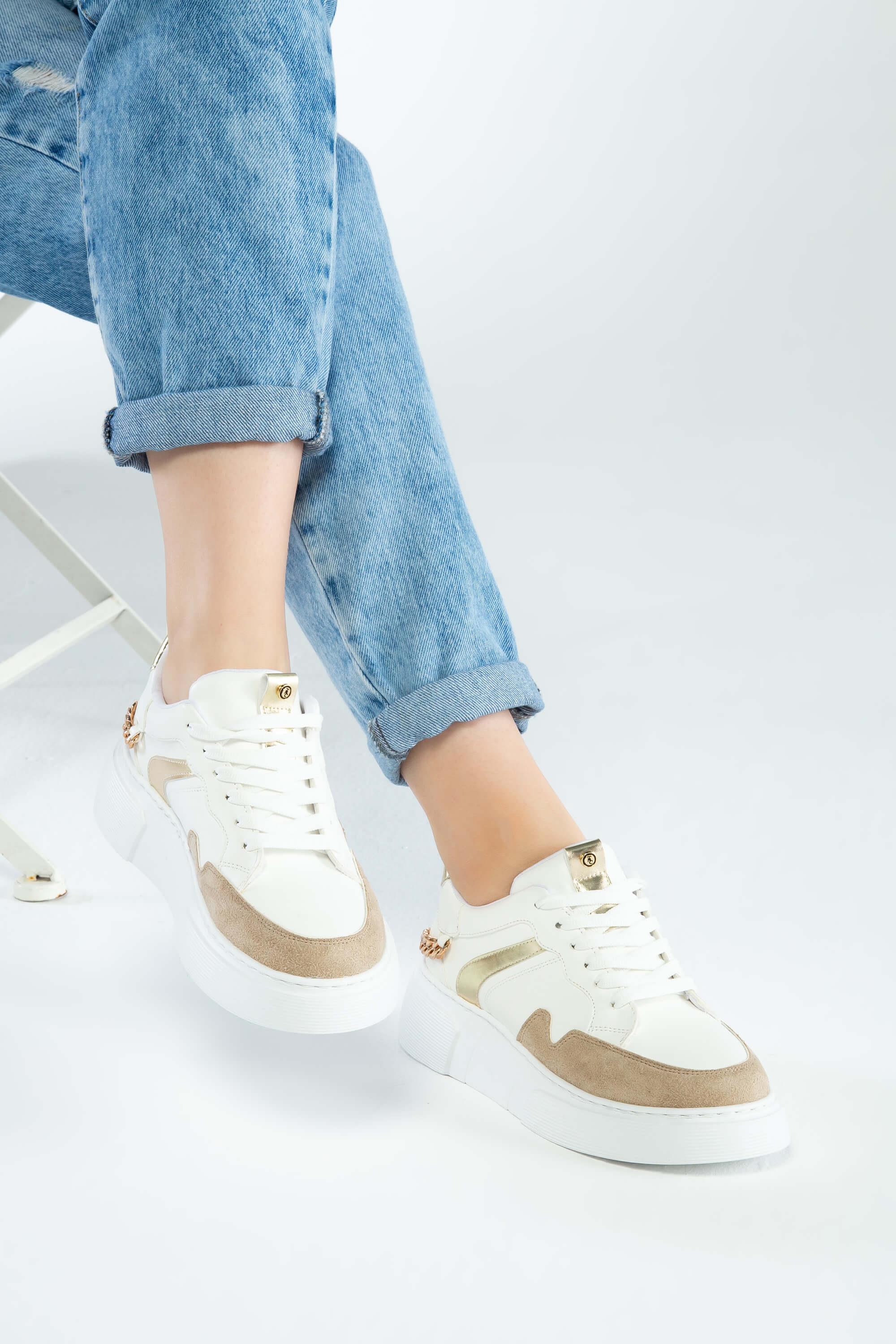 Tamer Tanca Kadın Vegan Beyaz Sneakers & Spor Ayakkabı
