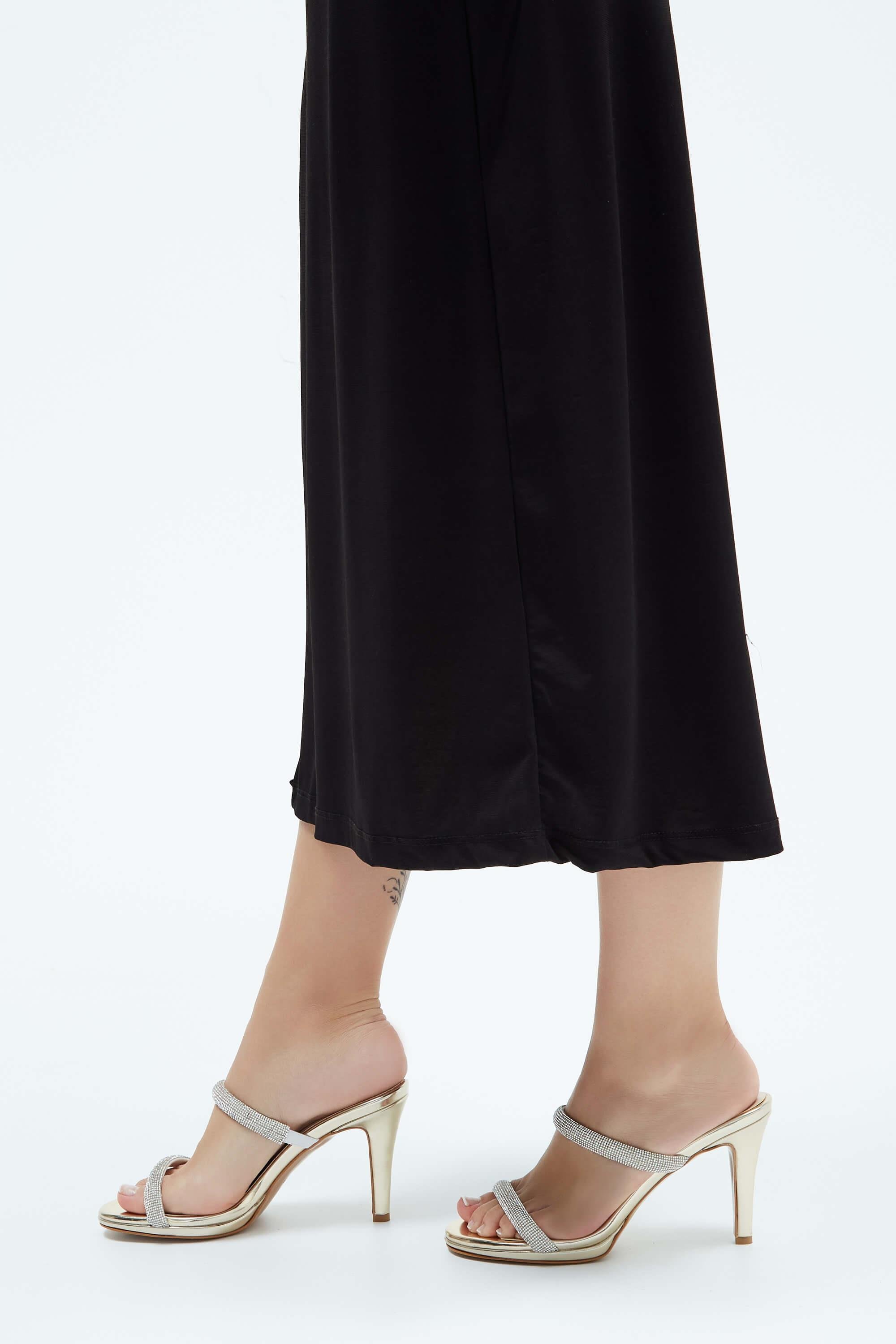 Tamer Tanca Kadın Vegan Gold Topuklu Terlik