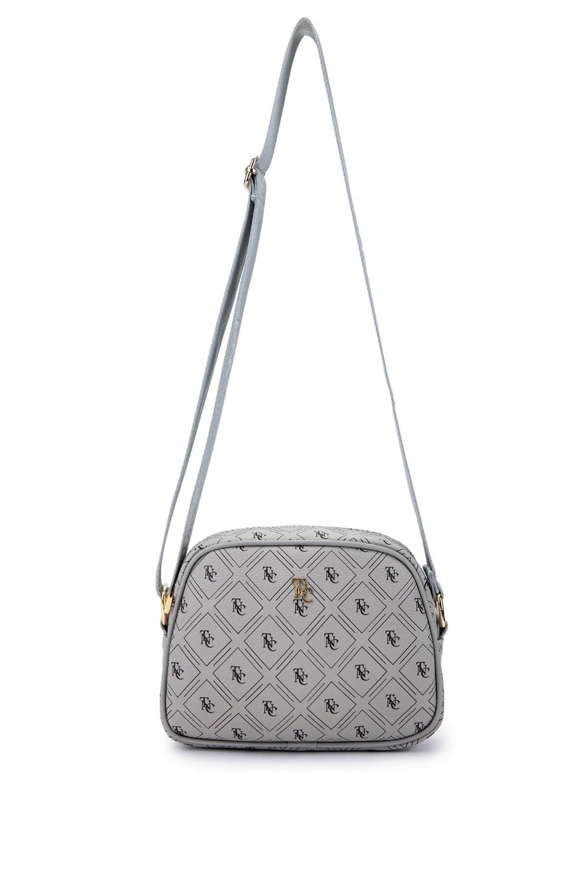 Tamer Tanca Kadın Vegan Gri Postacı Çanta