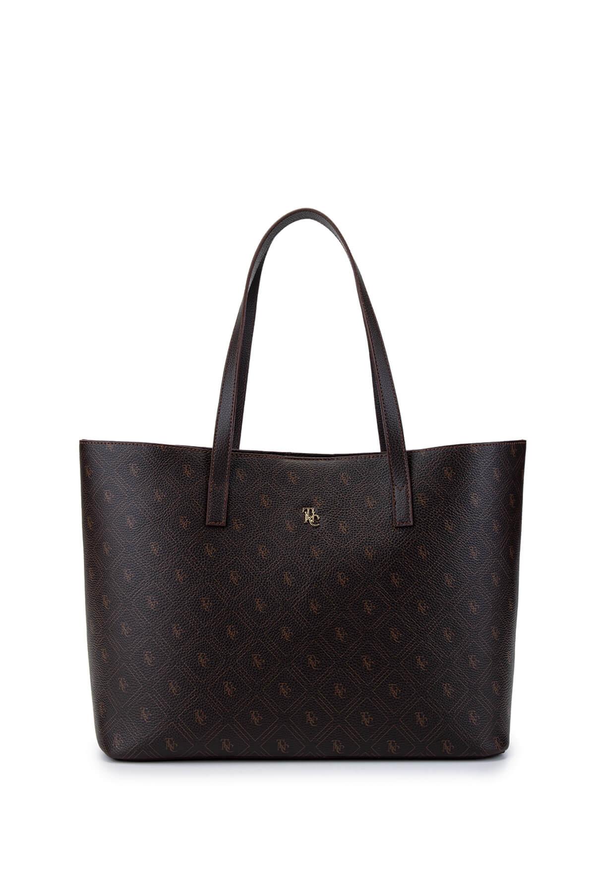 Tamer Tanca Kadın Vegan Kahverengi Omuz Çanta