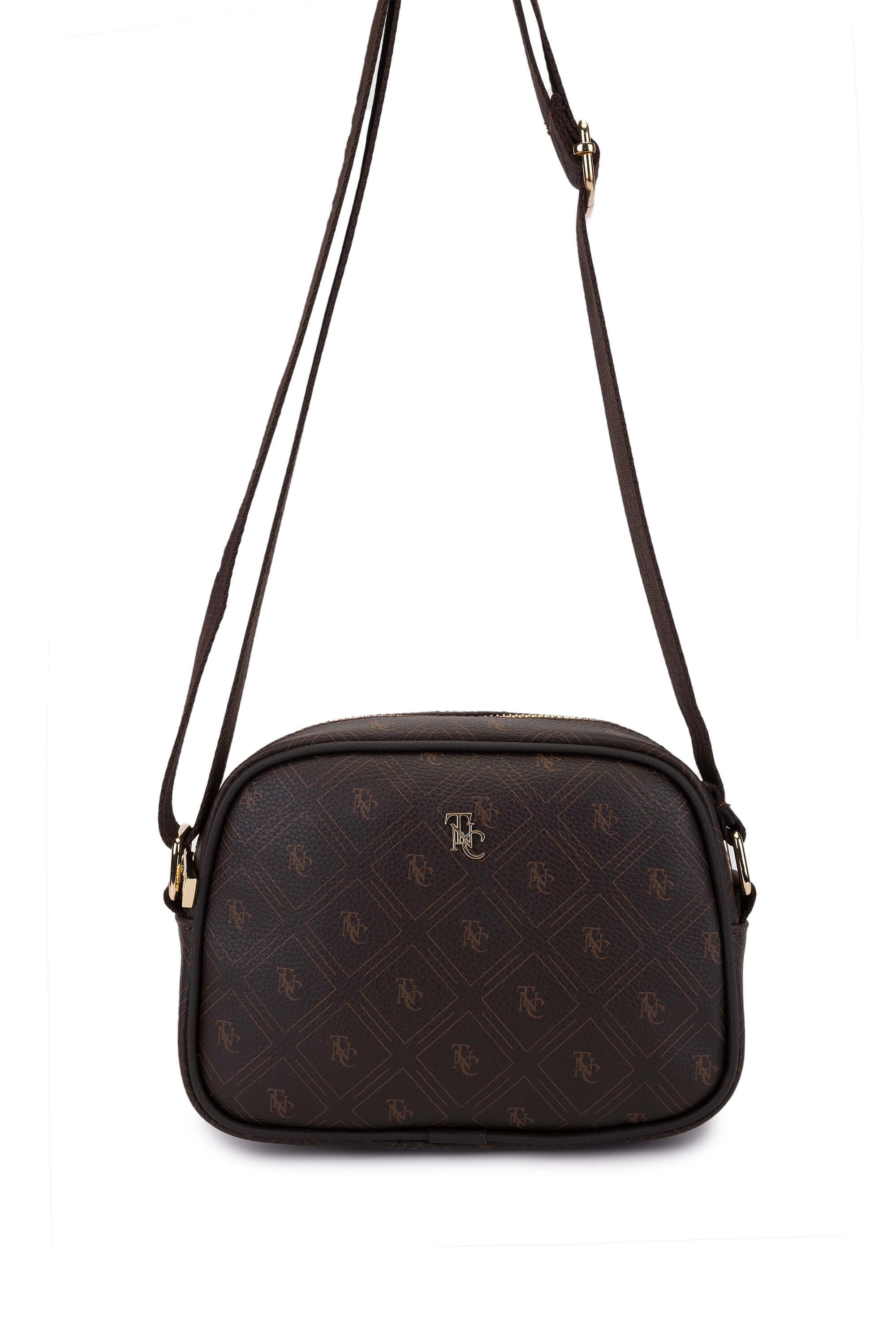 Tamer Tanca Kadın Vegan Kahverengi Postacı Çanta