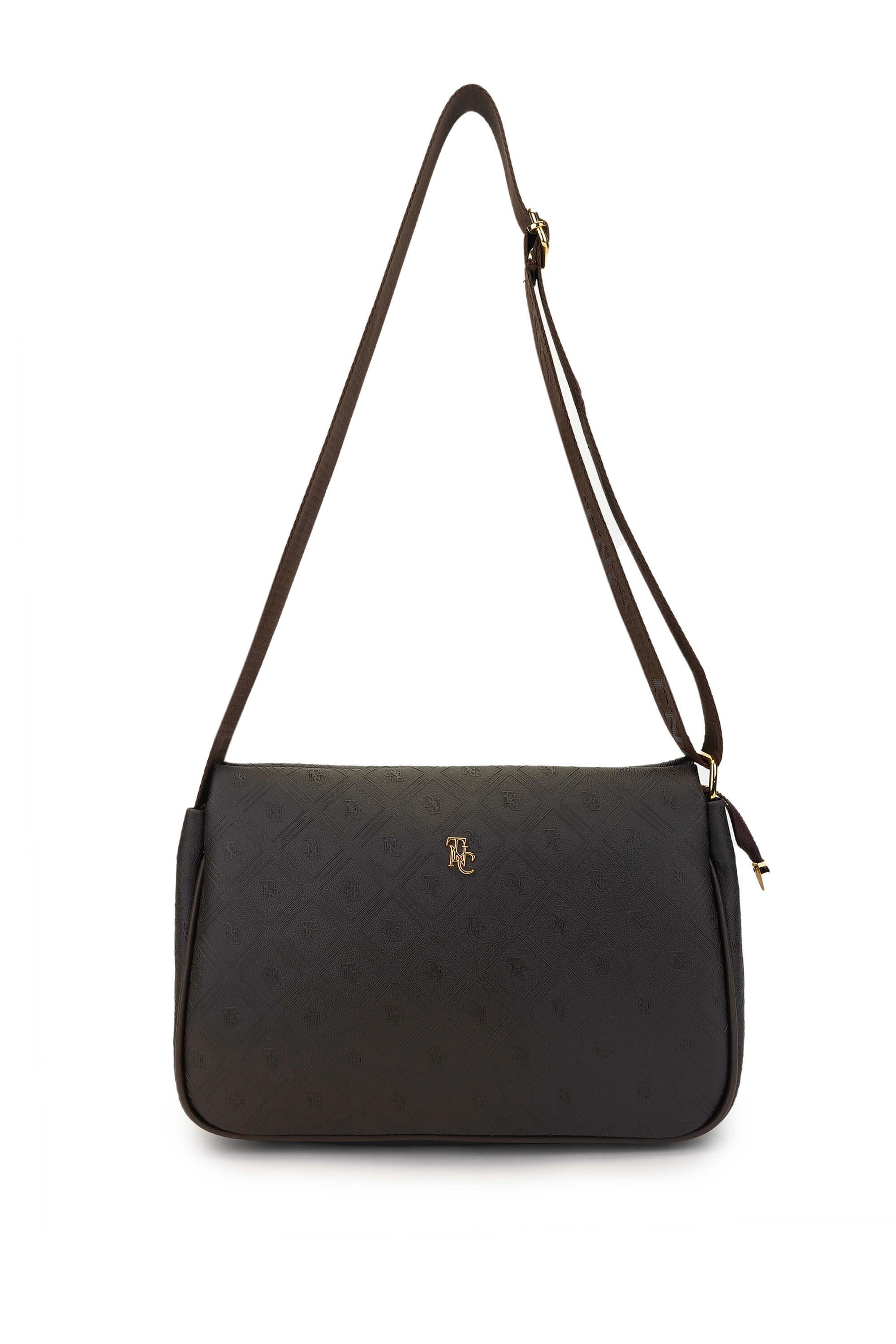 Tamer Tanca Kadın Vegan Kahverengi Postacı Çanta