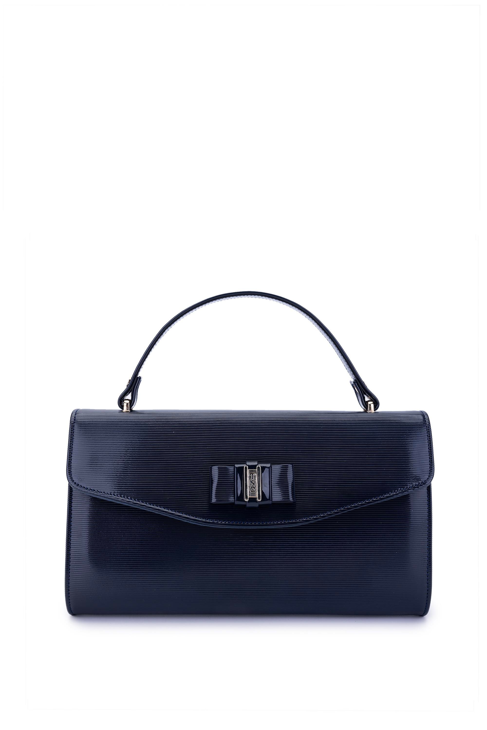 Tamer Tanca Kadın Vegan Lacivert El Çantası