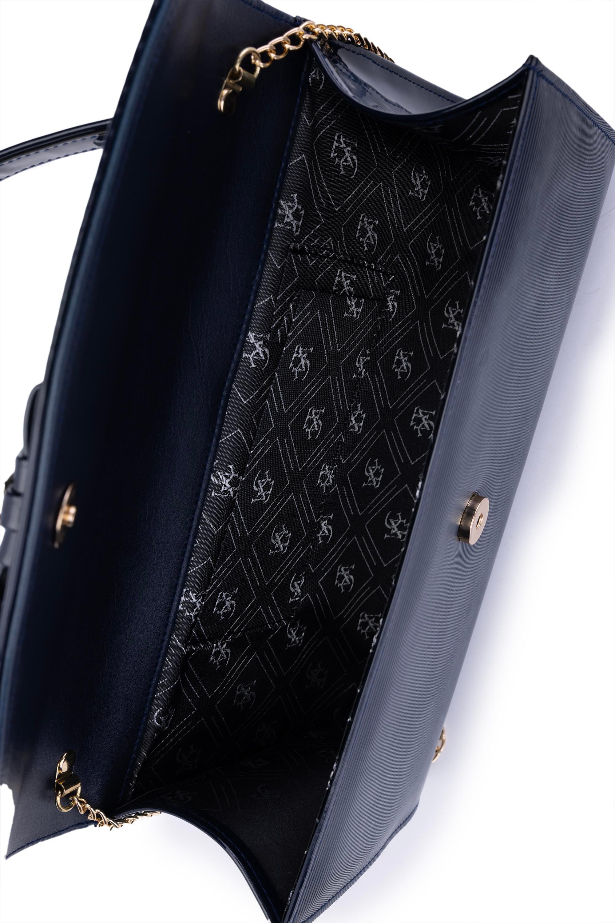 Tamer Tanca Kadın Vegan Lacivert El Çantası