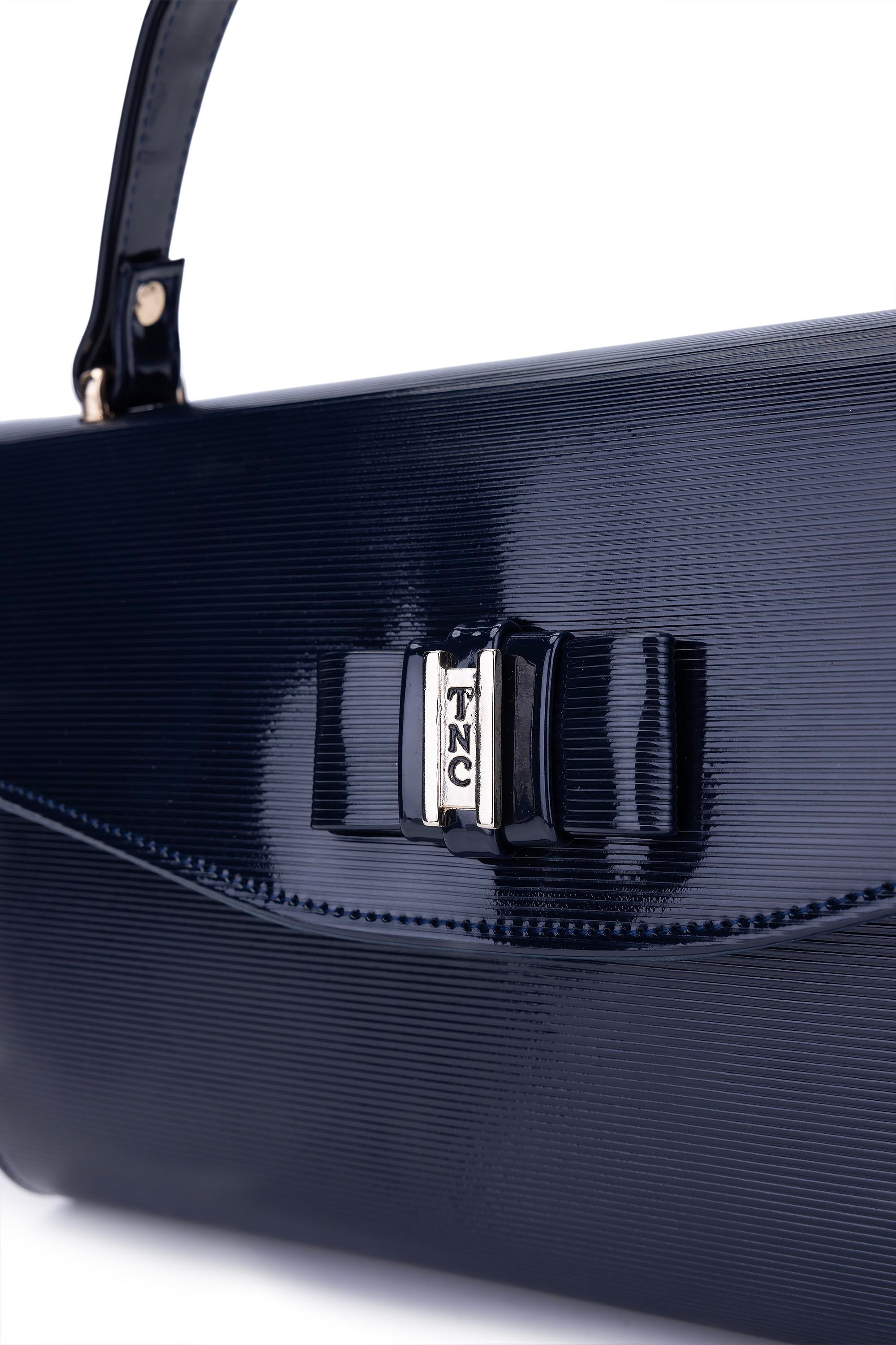 Tamer Tanca Kadın Vegan Lacivert El Çantası