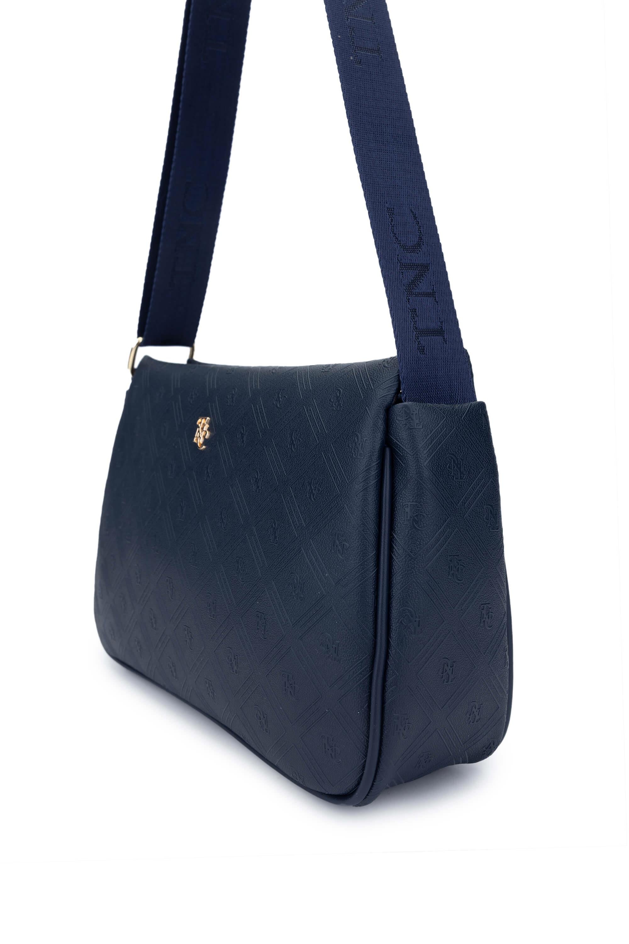 Tamer Tanca Kadın Vegan Lacivert Postacı Çanta