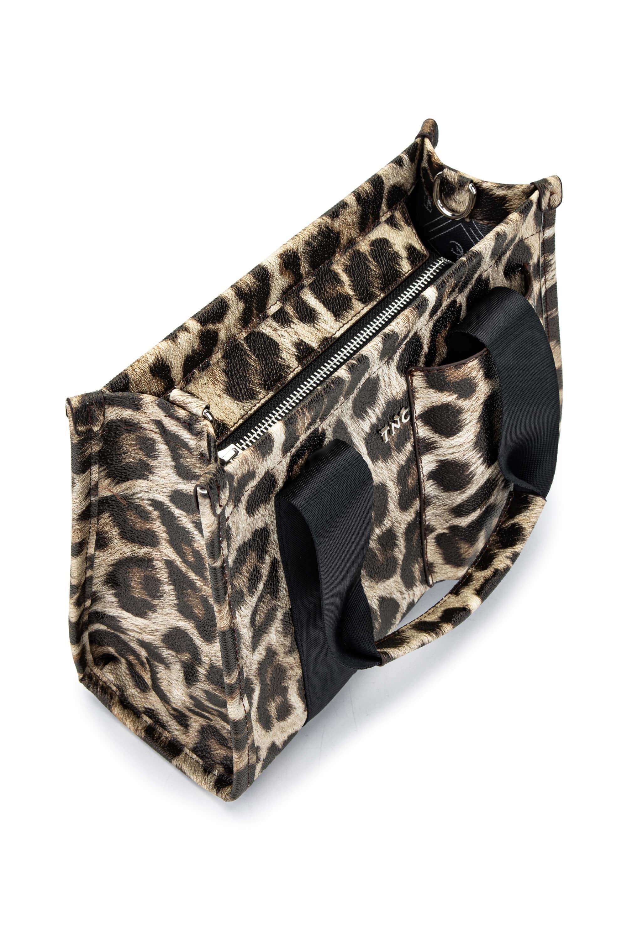 Tamer Tanca Kadın Vegan Leopar Omuz Çanta