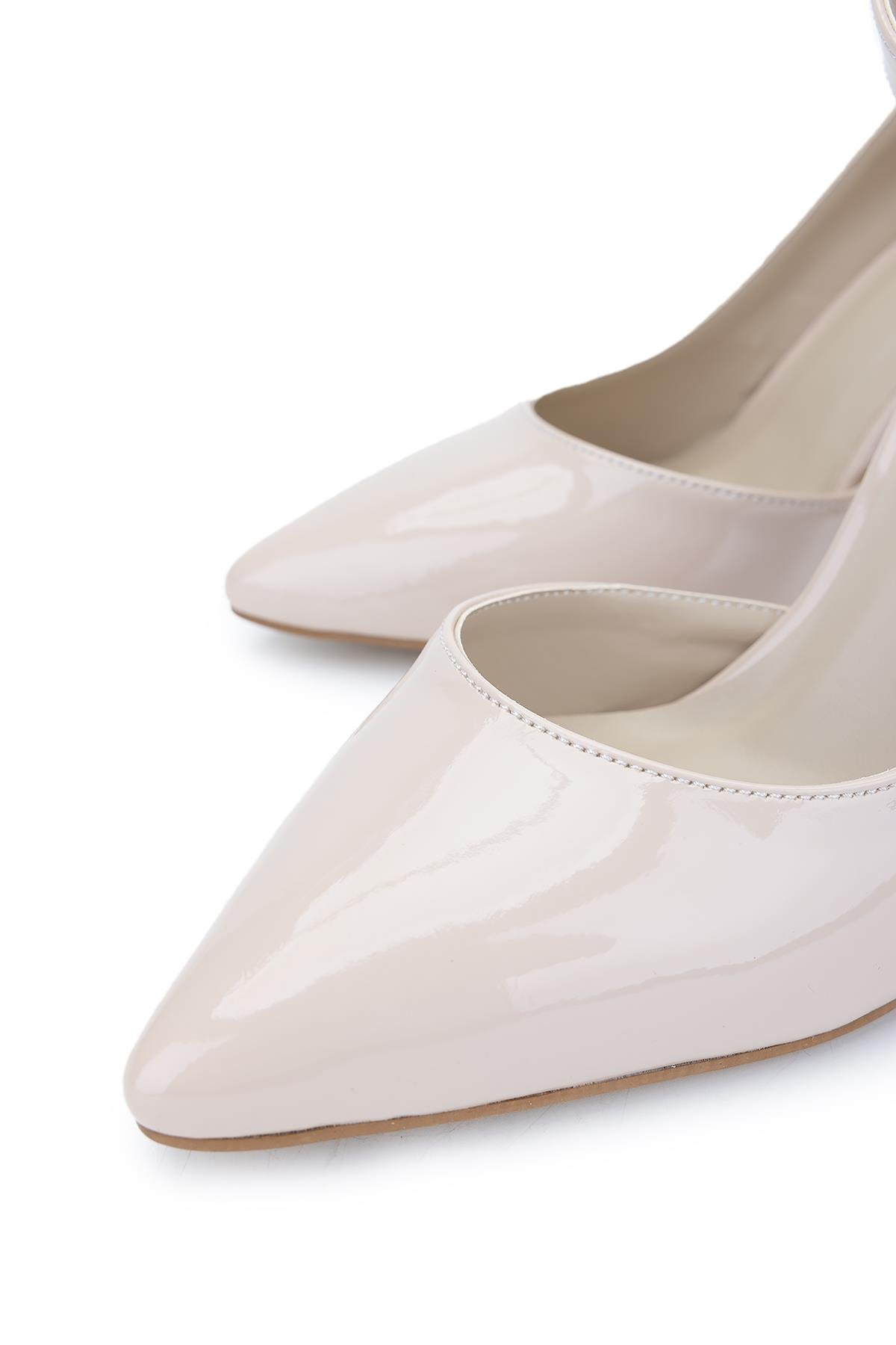 Tamer Tanca Kadın Vegan Nude Rugan Topuklu & Stiletto Ayakkabı