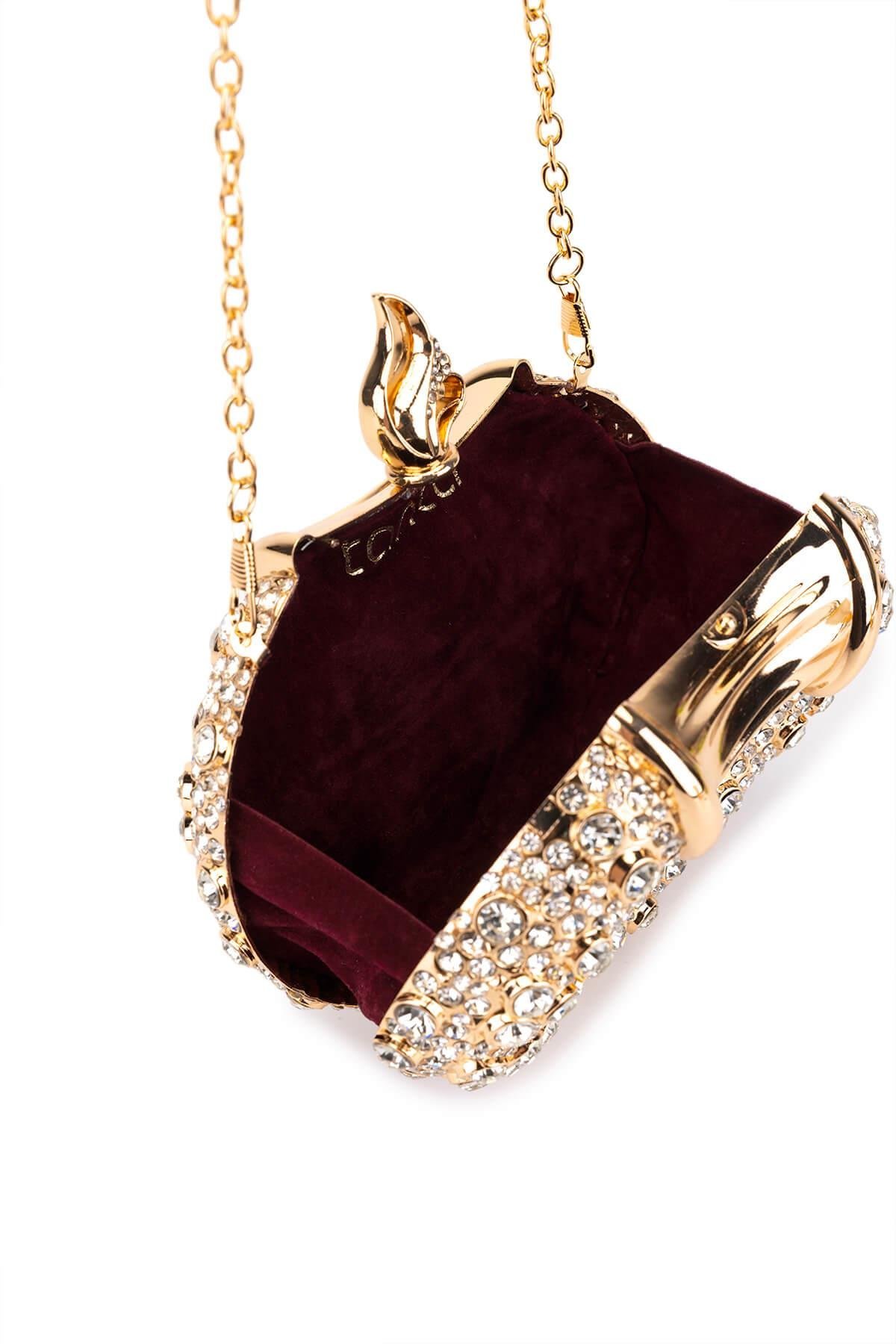 Tamer Tanca Kadın Vegan Sarı Abiye Çanta