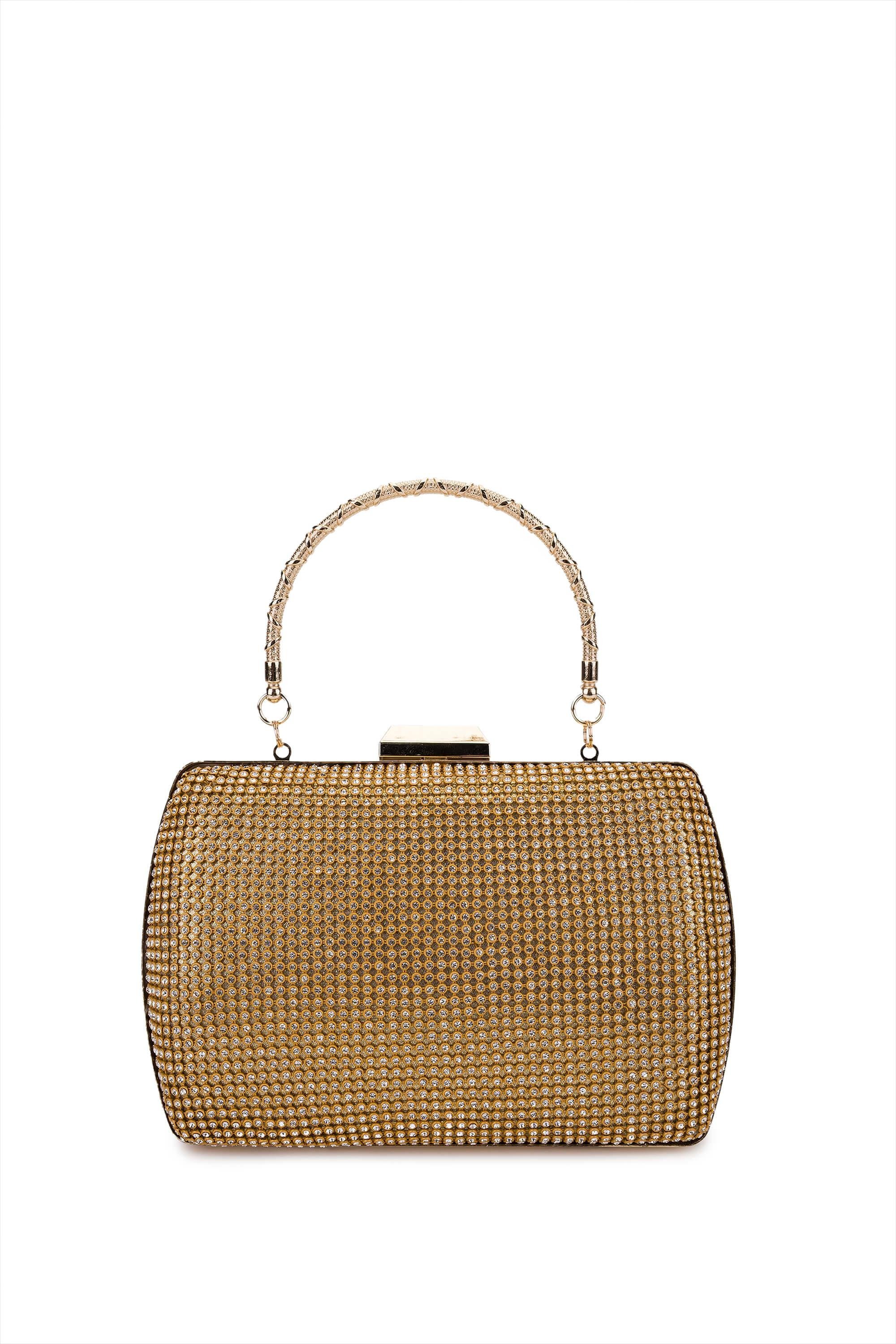 Tamer Tanca Kadın Vegan Sarı Abiye Çanta