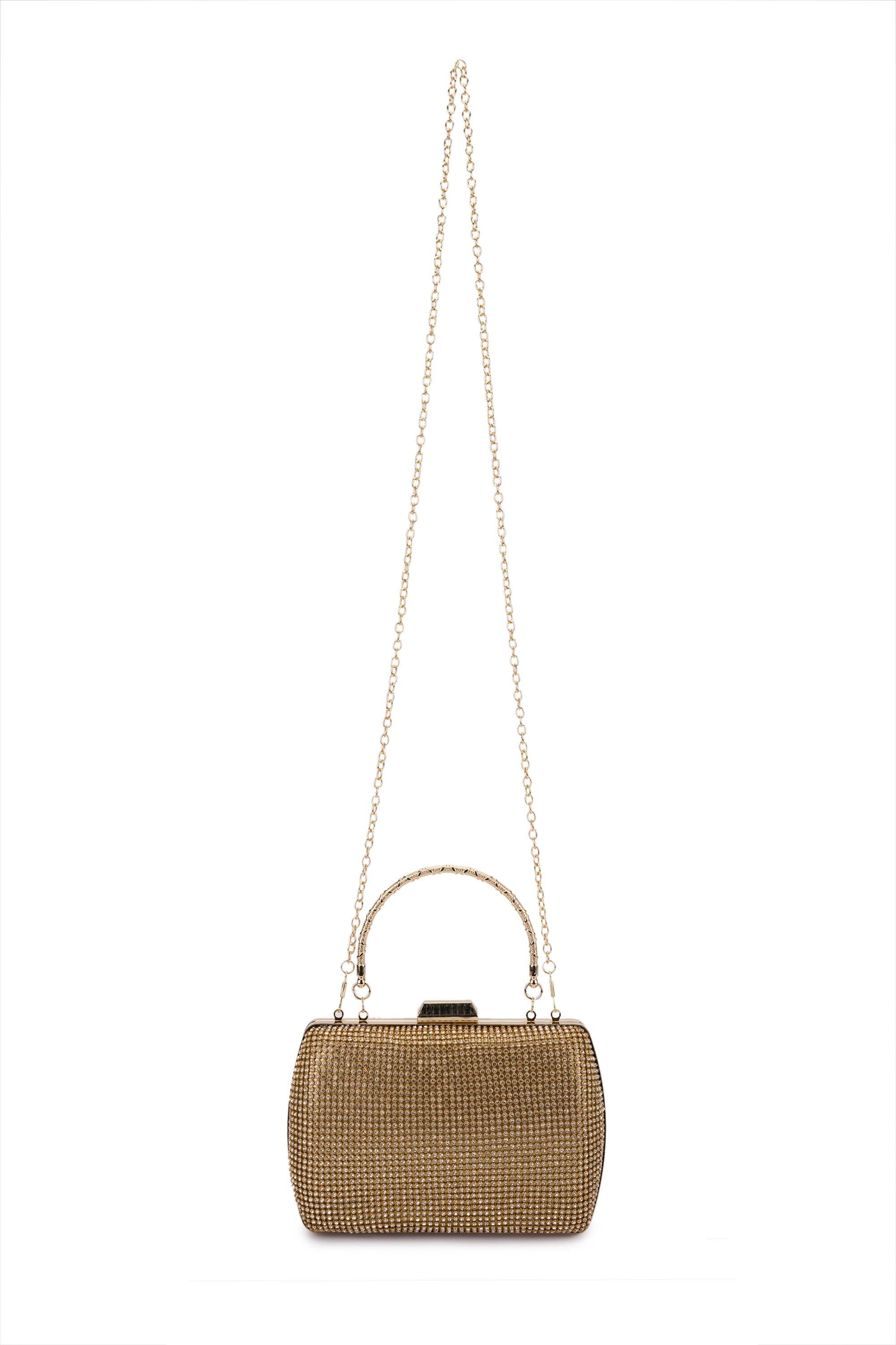 Tamer Tanca Kadın Vegan Sarı Abiye Çanta