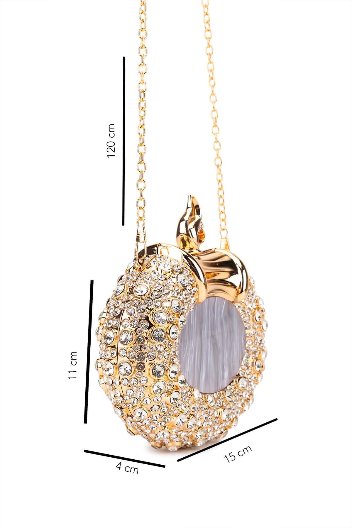 Tamer Tanca Kadın Vegan Sarı Abiye Çanta