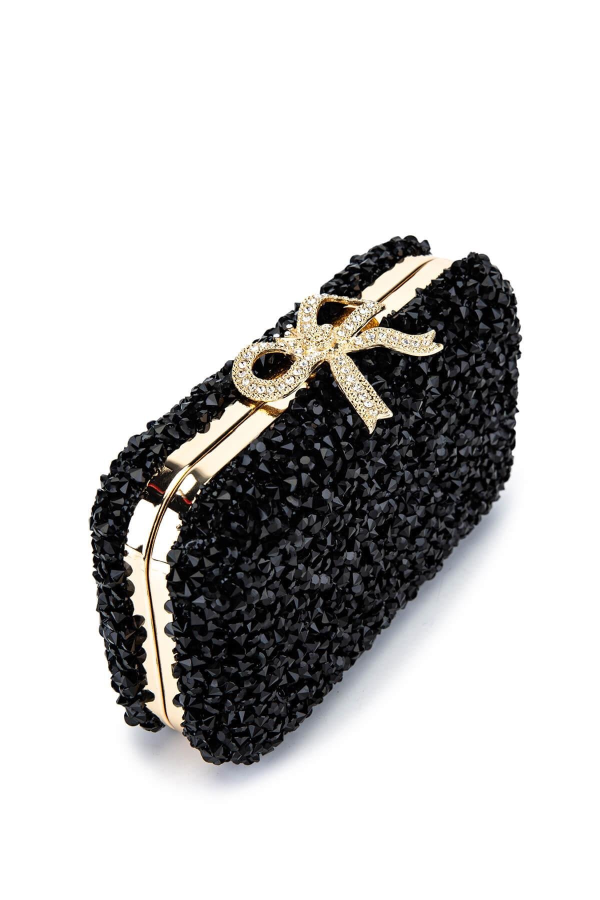 Tamer Tanca Kadın Vegan Siyah Abiye Çanta