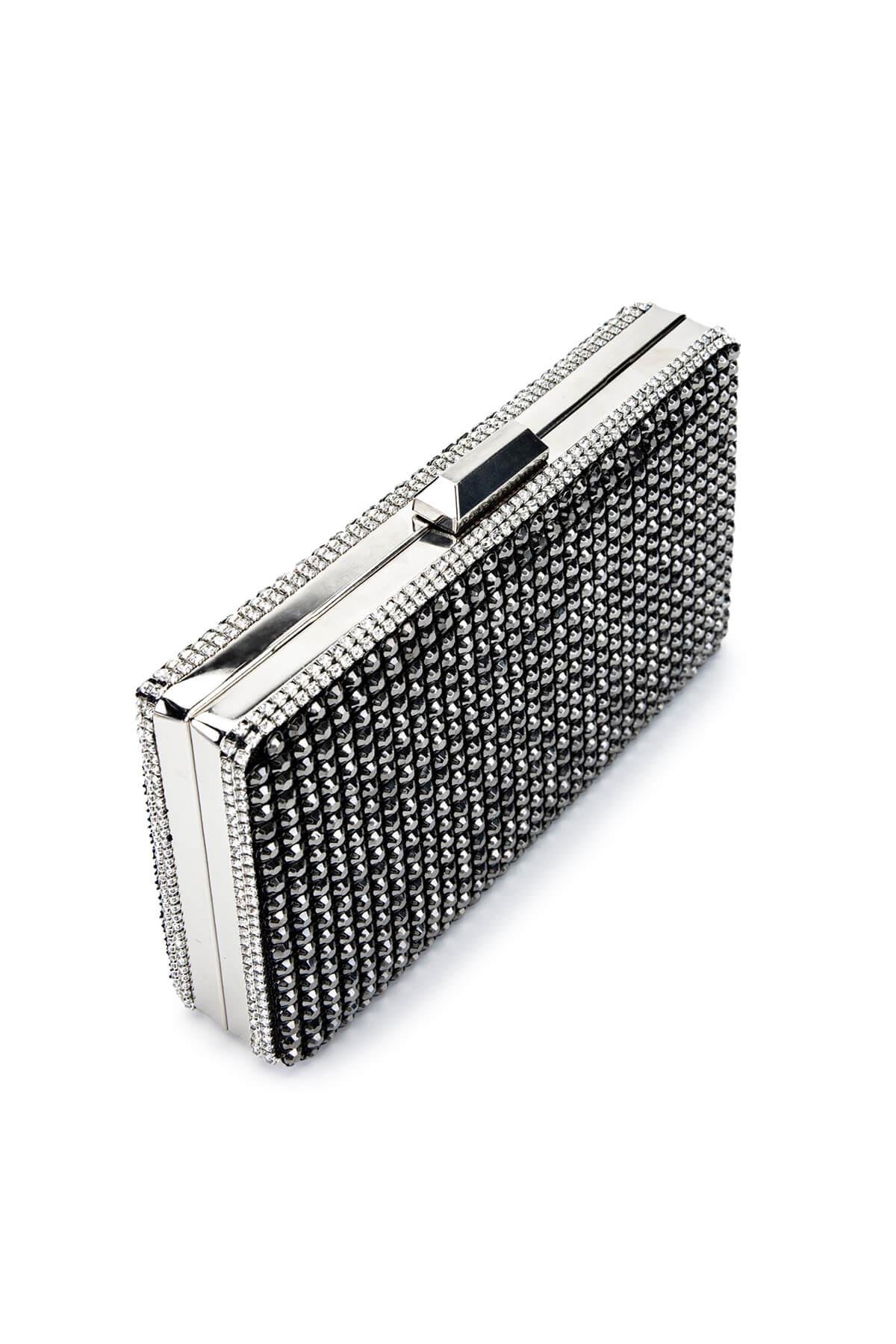 Tamer Tanca Kadın Vegan Siyah Abiye Çanta