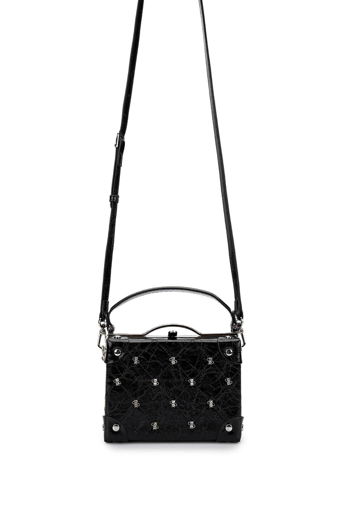 Tamer Tanca Kadın Vegan Siyah Omuz Çanta