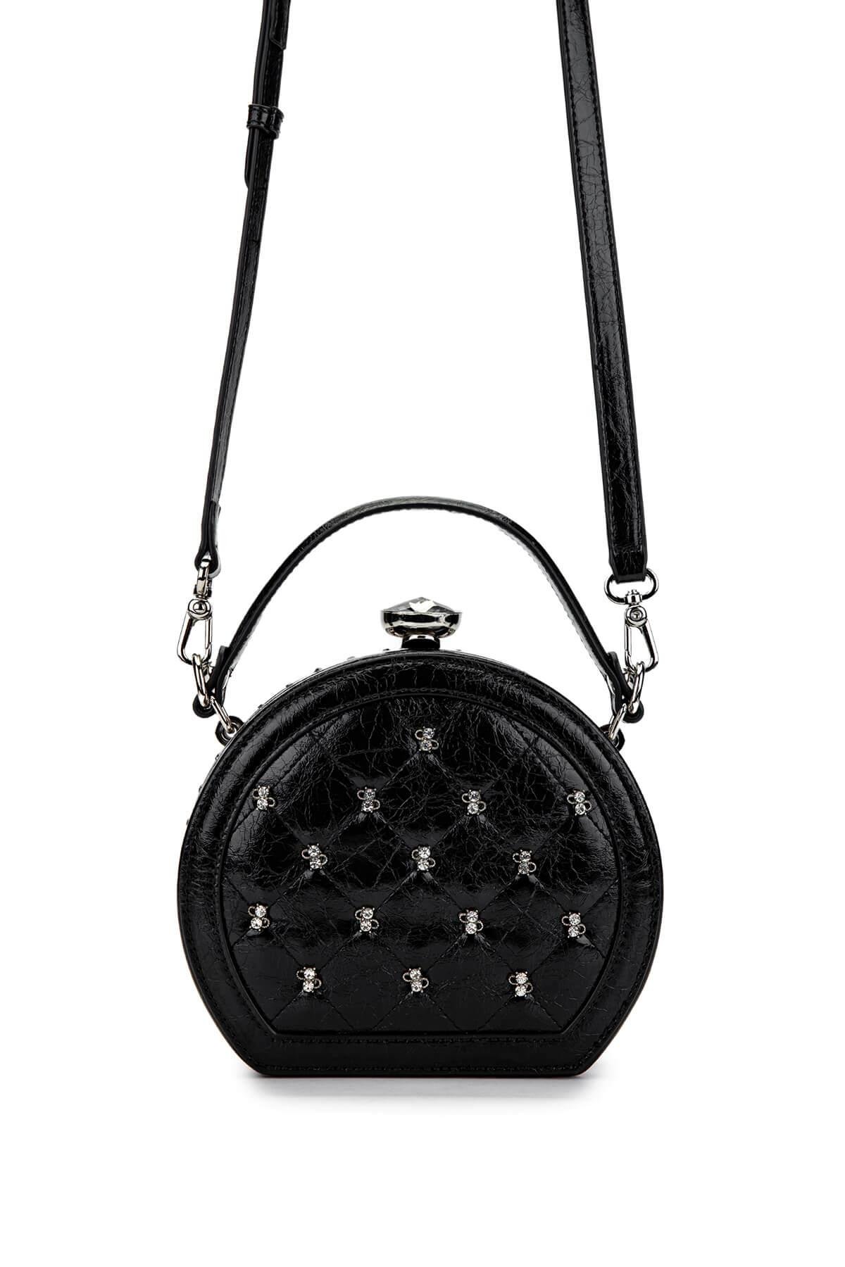 Tamer Tanca Kadın Vegan Siyah Omuz Çanta