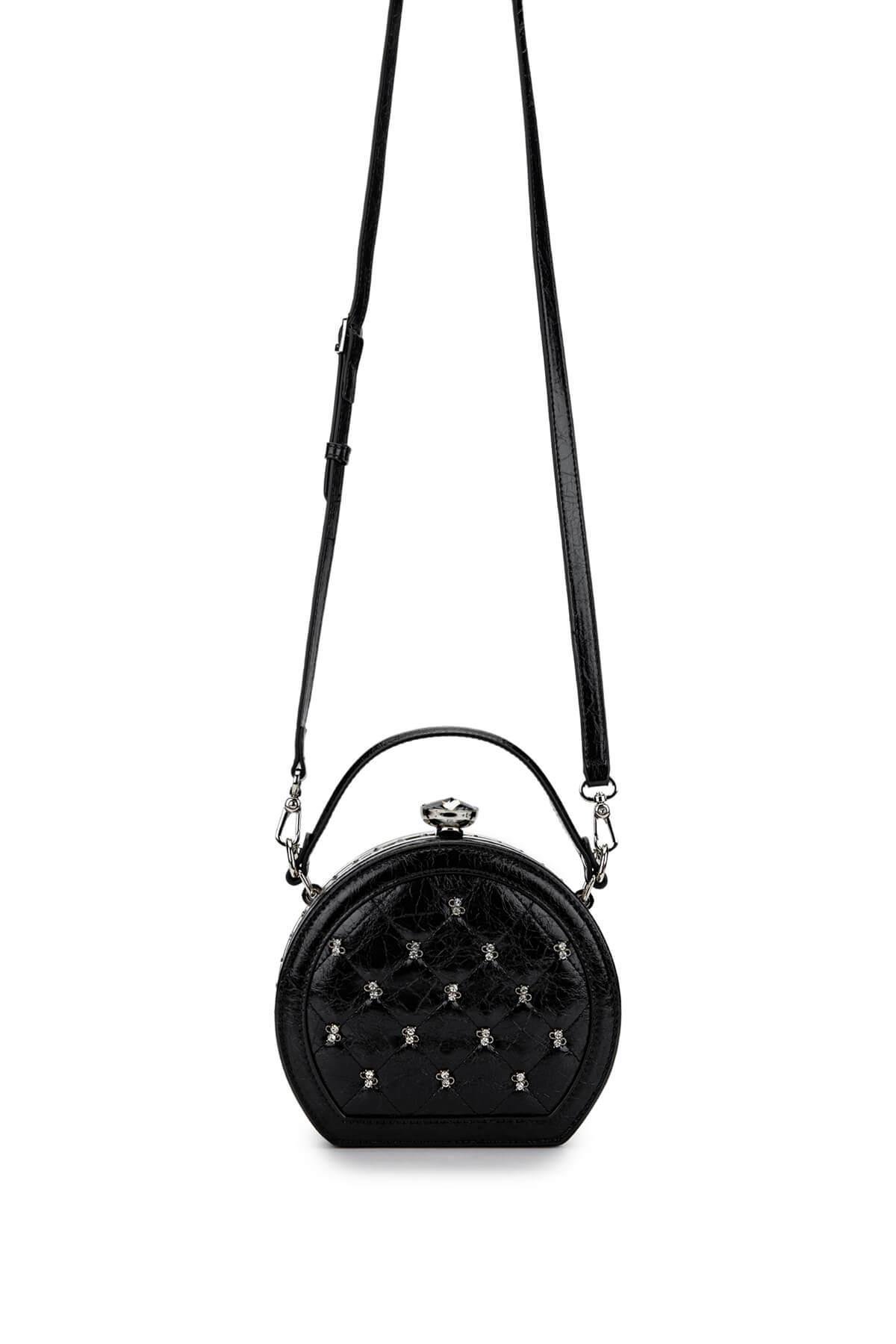 Tamer Tanca Kadın Vegan Siyah Omuz Çanta