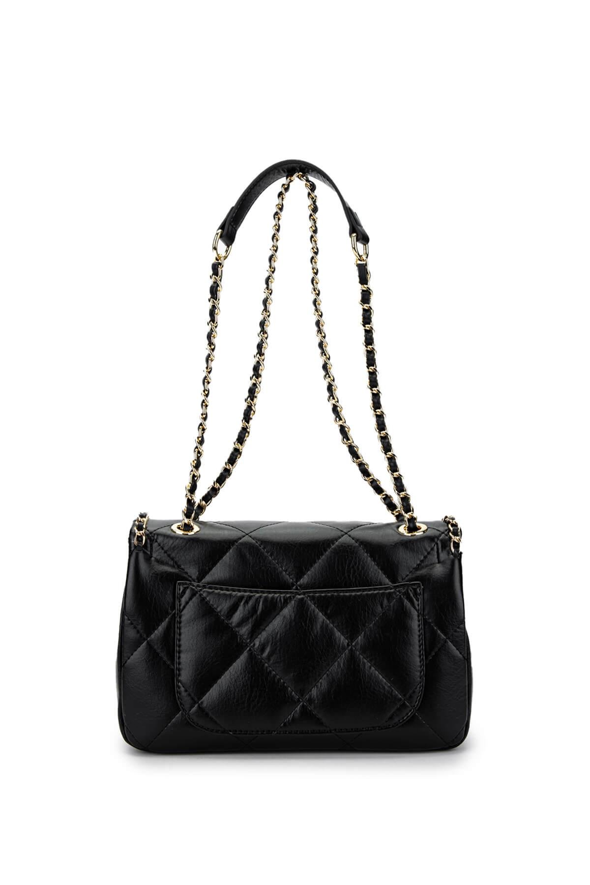 Tamer Tanca Kadın Vegan Siyah Omuz Çanta