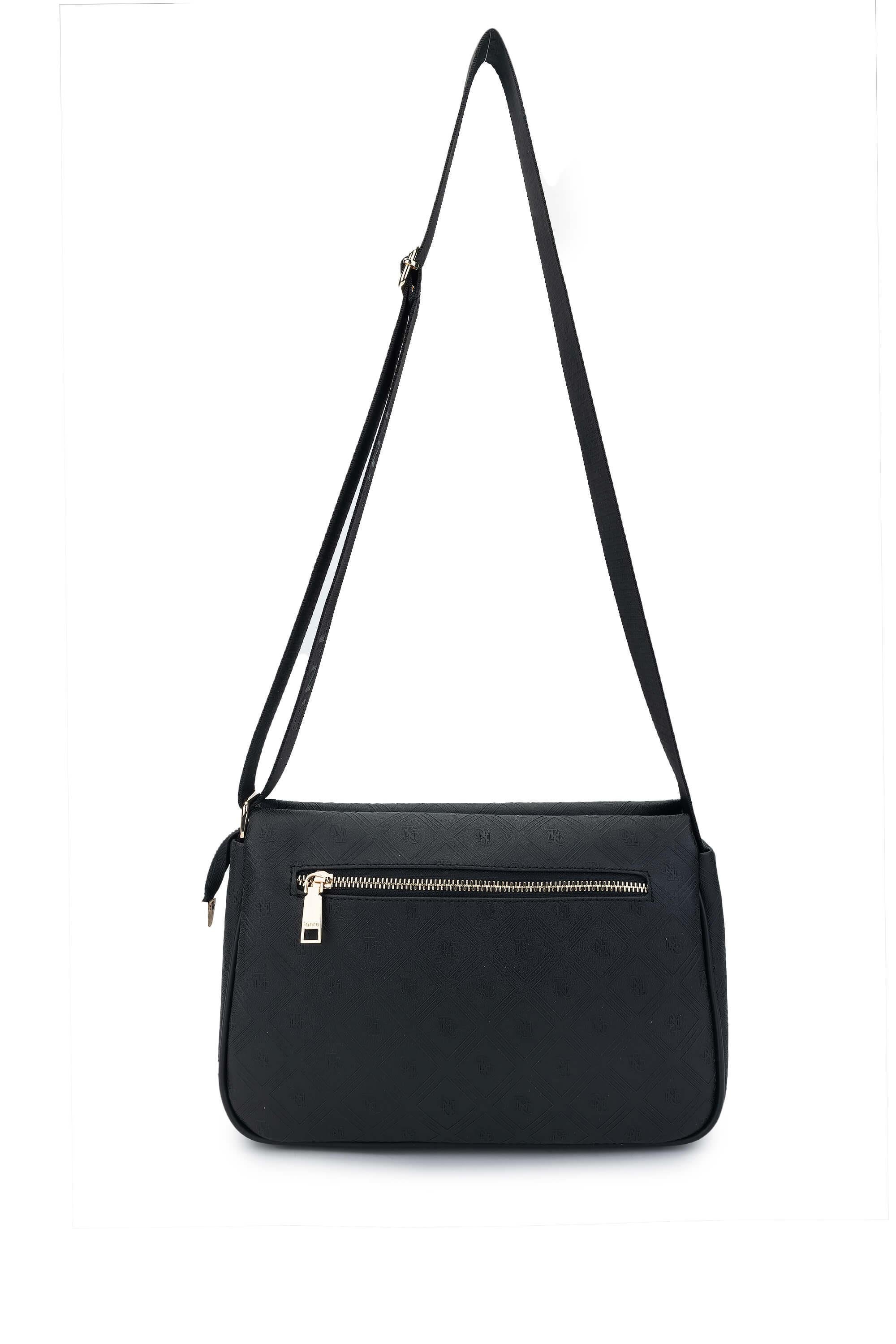 Tamer Tanca Kadın Vegan Siyah Postacı Çanta